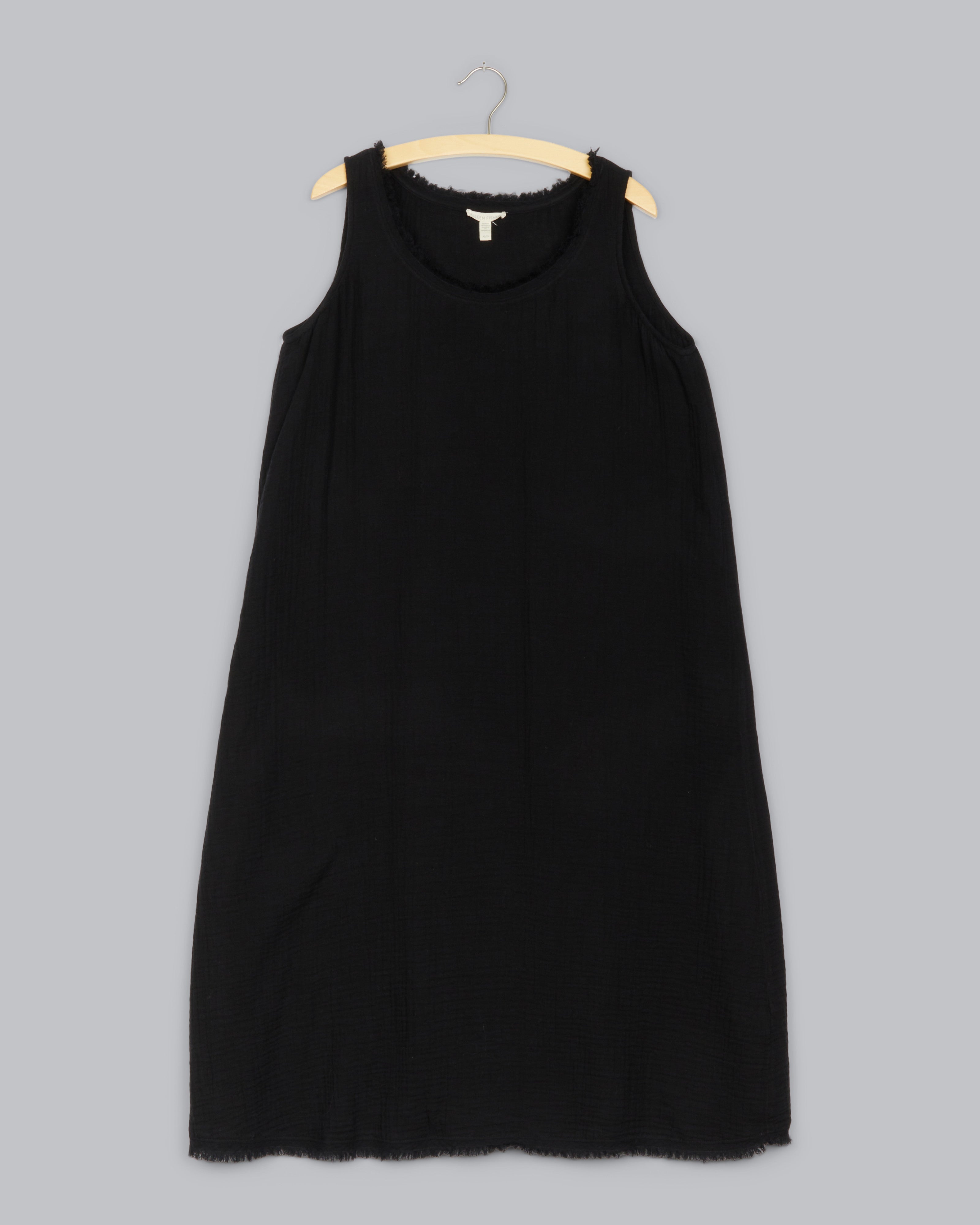 eileen fisher dress black Fine TENCEL Jersey Round-Neck Short-Sleeve Midi T-Shirt breathable and easily earns its place in your capsule wardrobe. Eileen Fisher Womens Drawstring Waist