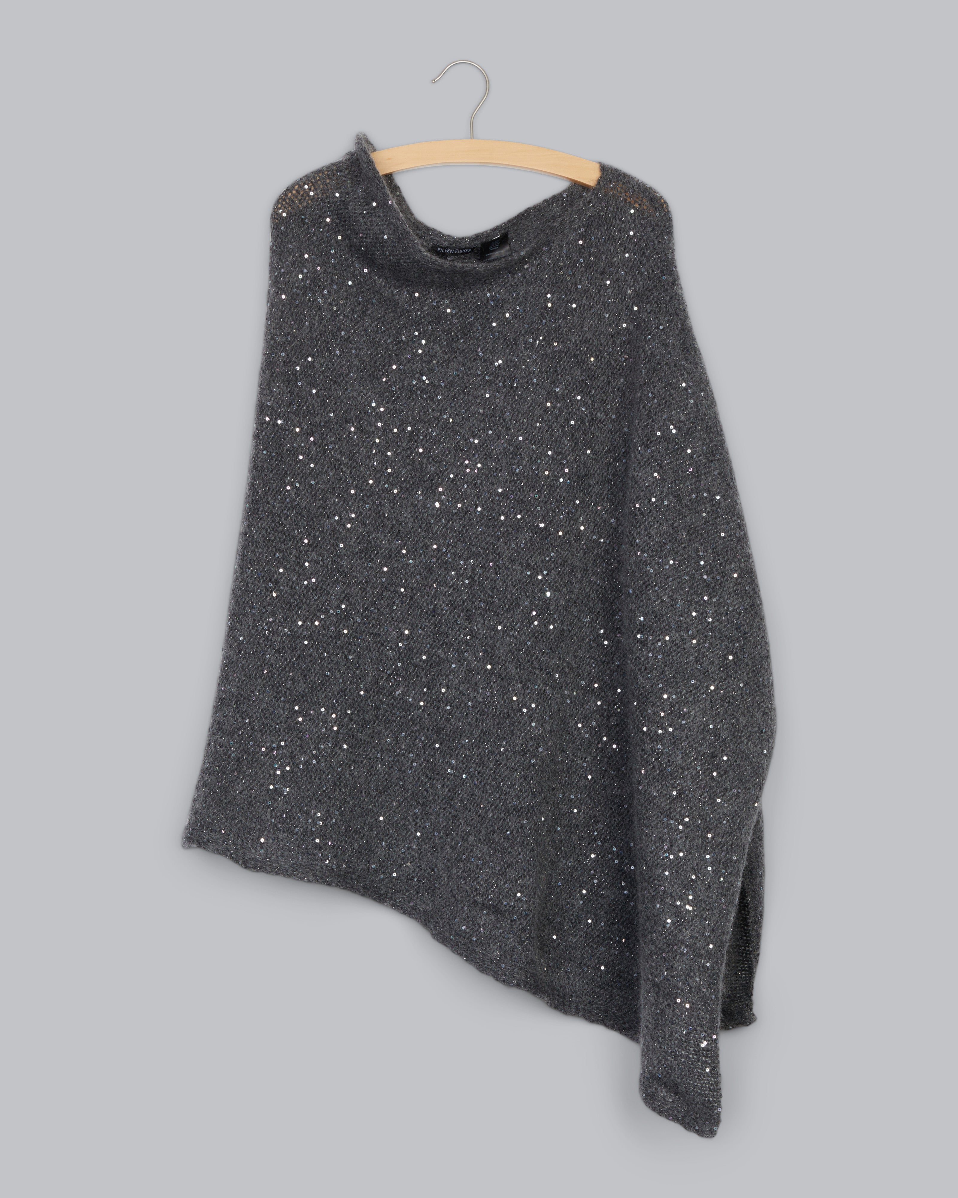 Sequins Plushy Fashion Poncho main image 1