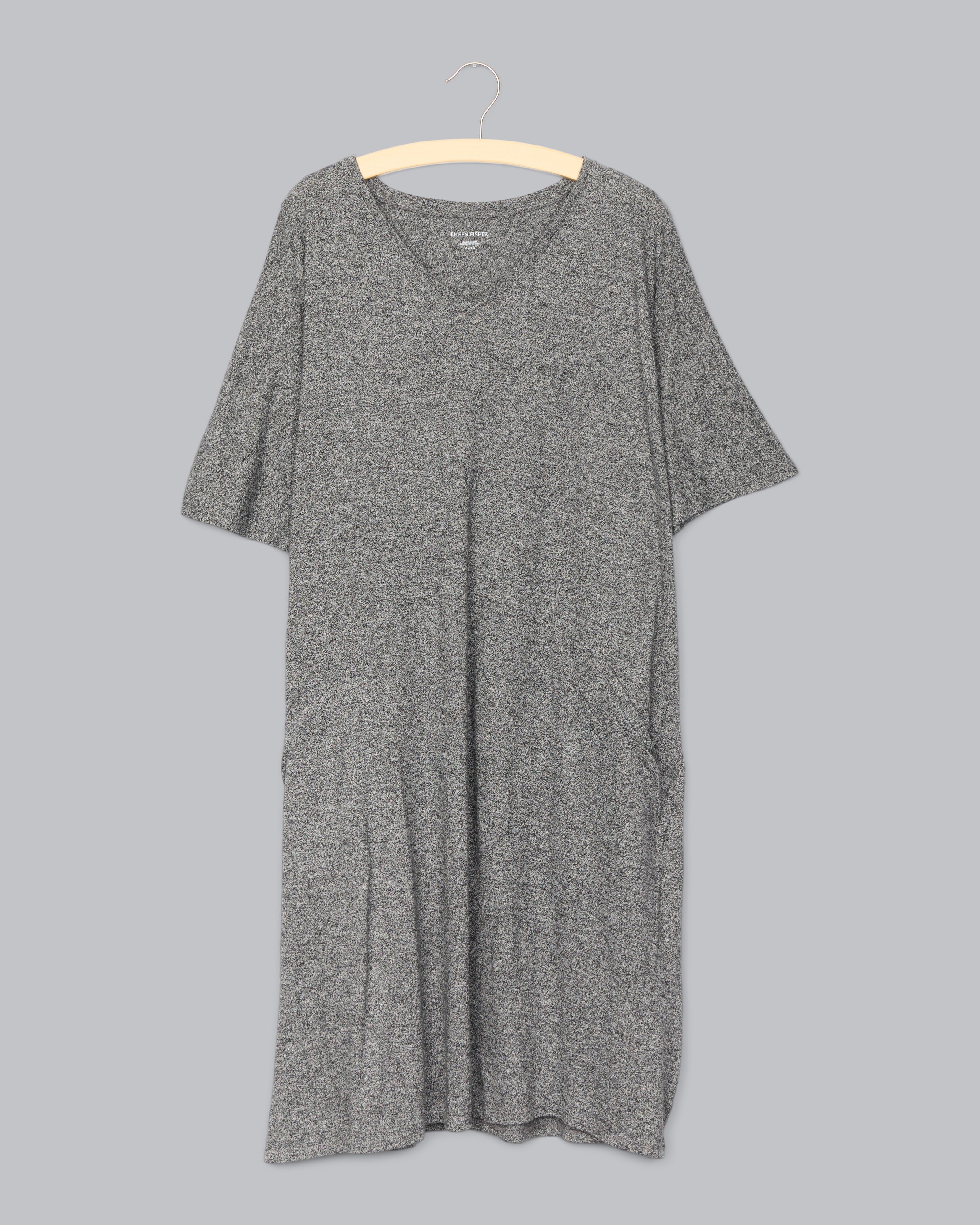 eileen fisher hemp cotton dress Organic Cotton Hemp Melange Dress Eileen Fisher Renew