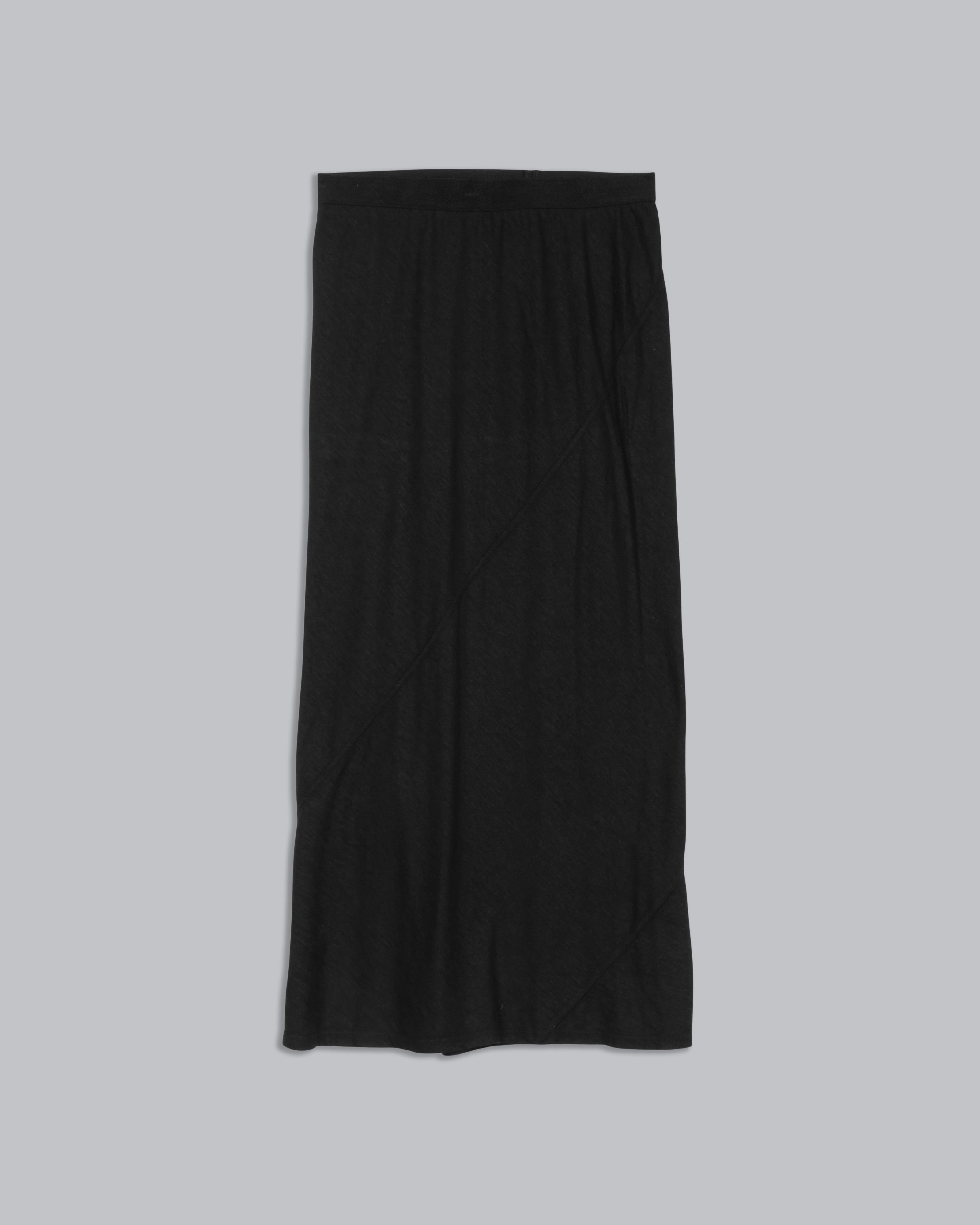 THE HERBALIST / Elasticated Cotton Poplin Knee Length Skirt