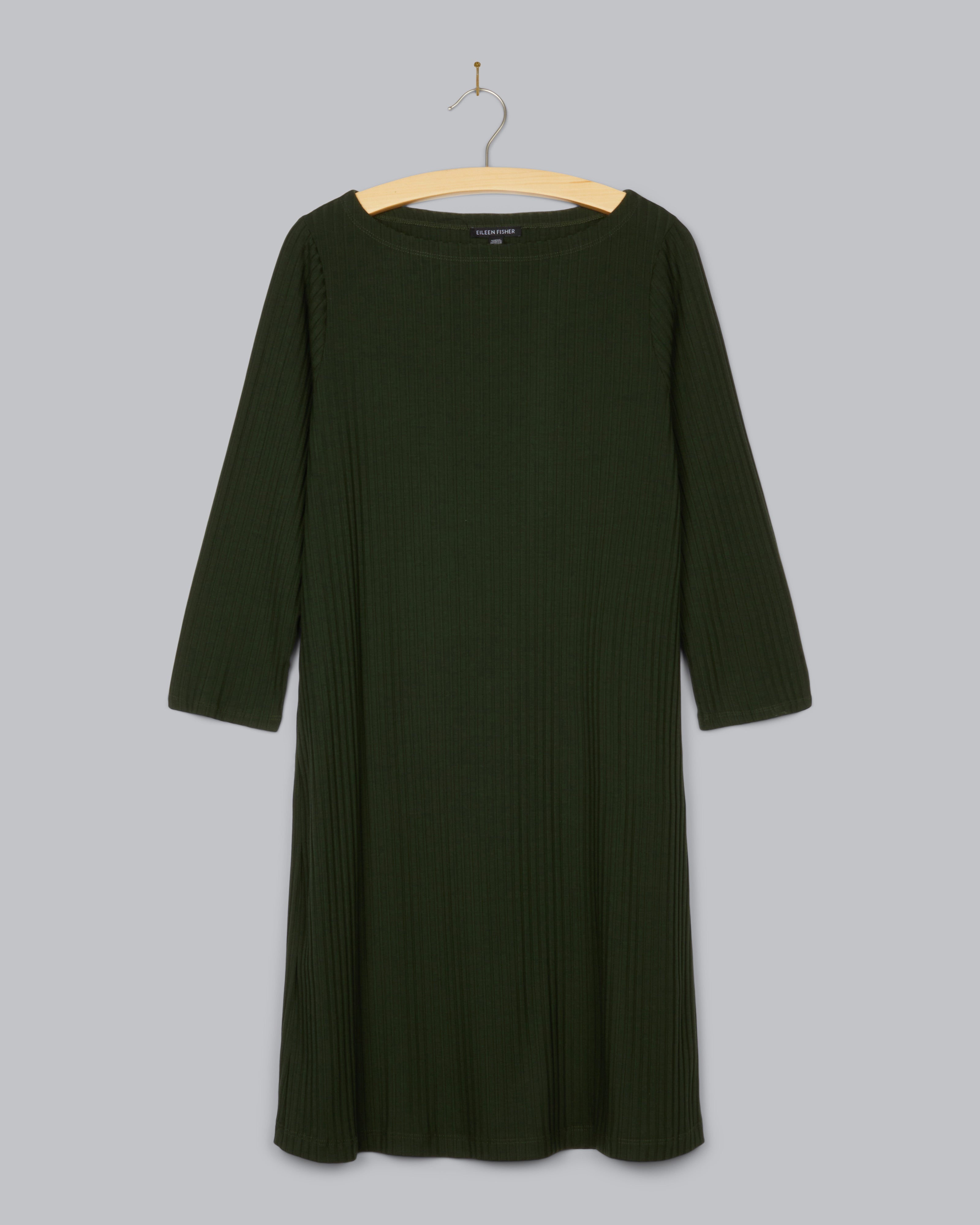 Tunica girocollo Eileen Fisher Style 63918 taglia media blu Tunica girocollo Eileen Fisher Style 63918 taglia media blu