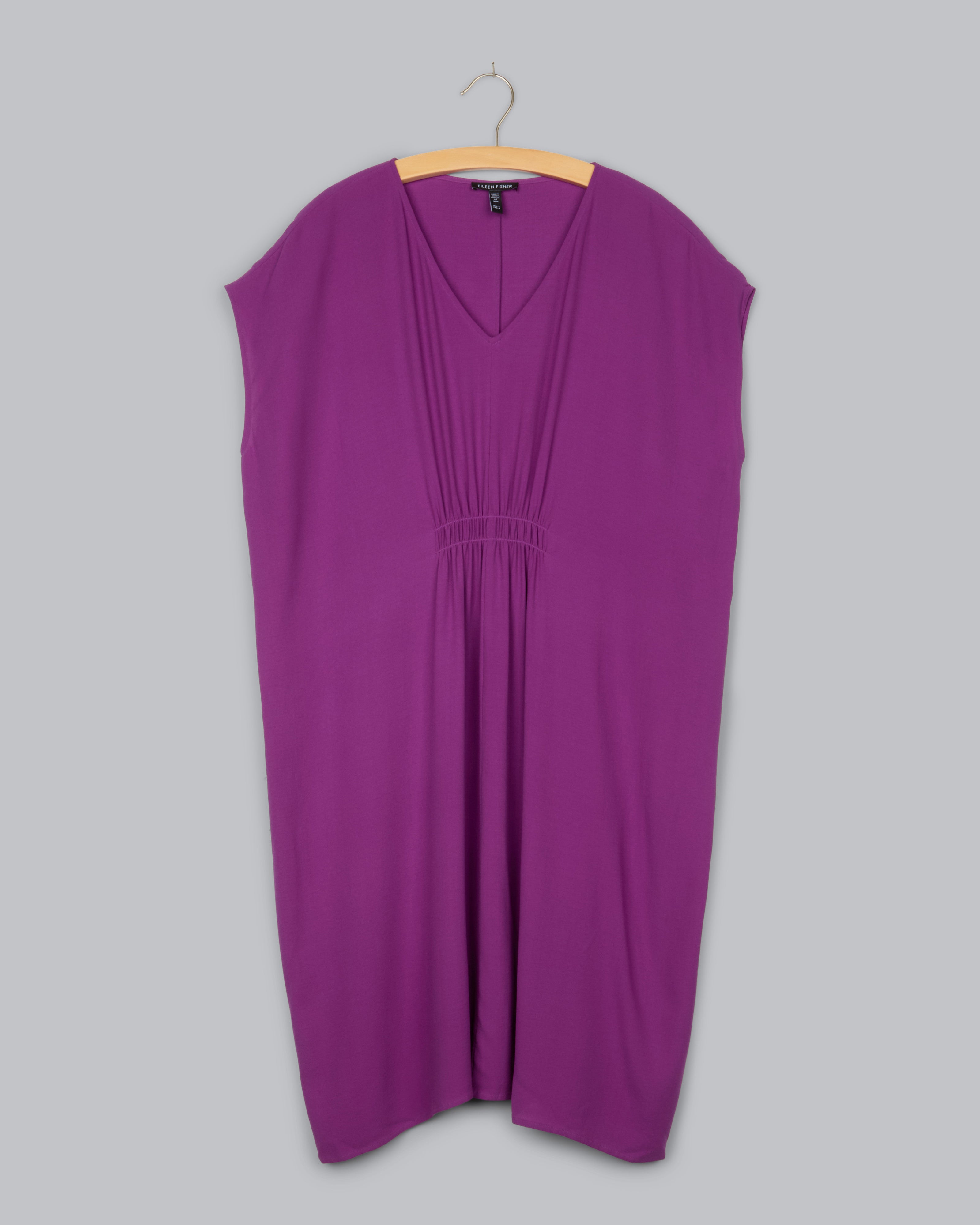 Georgette Irisee & Crepe Tri-Colored Dress