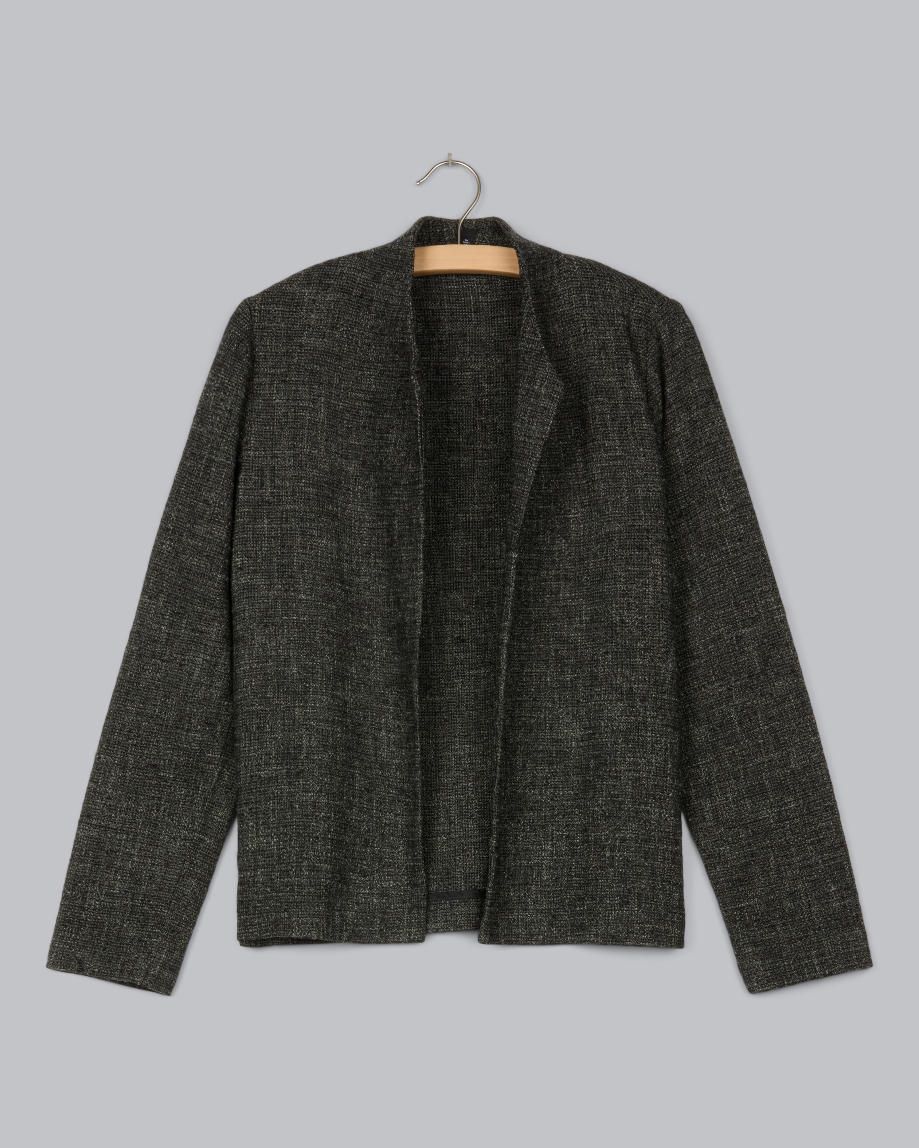Cotton Slub Easy Jacket - Black main image 1