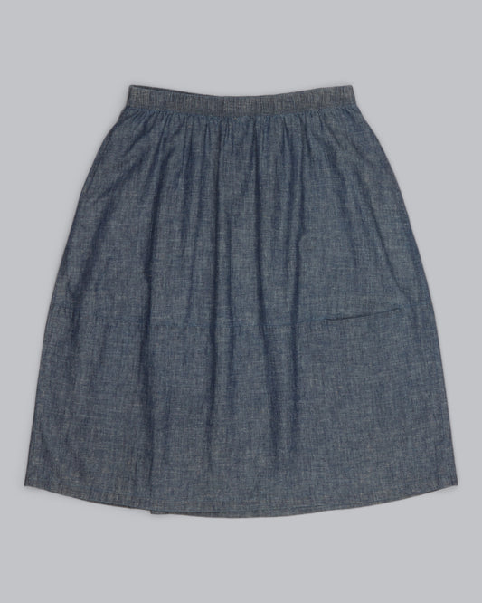 Hemp & Organic Cotton Chambray Skirt