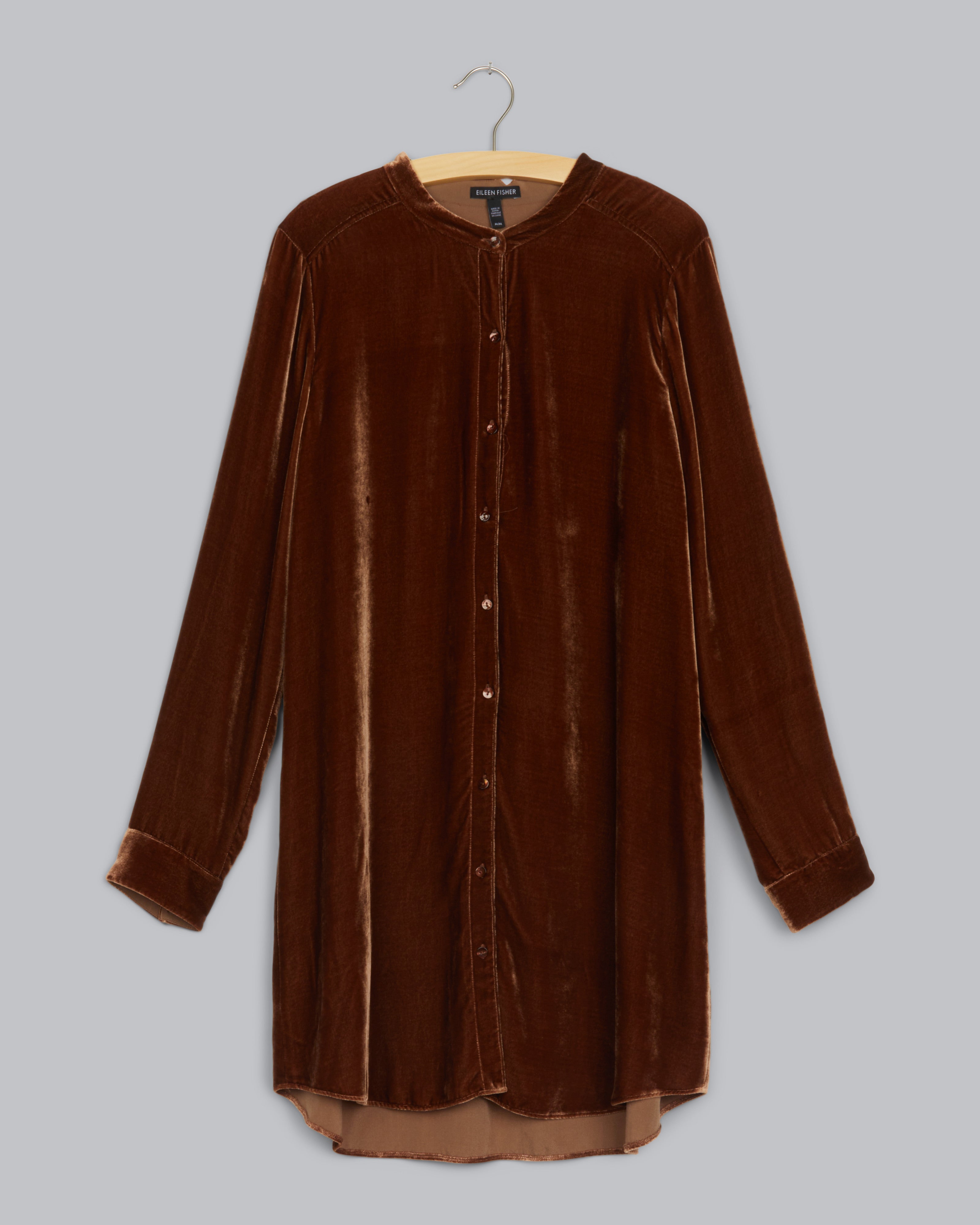 eileen fisher shirt dress Velvet Dress – Eileen Fisher Renew