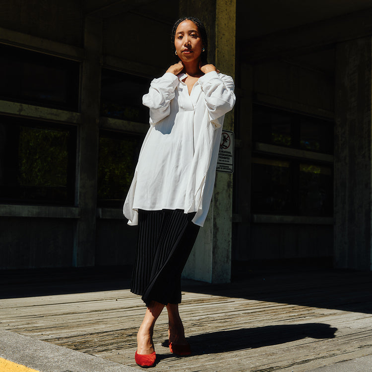 Sandwashed Tencel Shirt – Eileen Fisher Renew