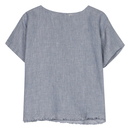 Organic Linen Slub Check Shirt
