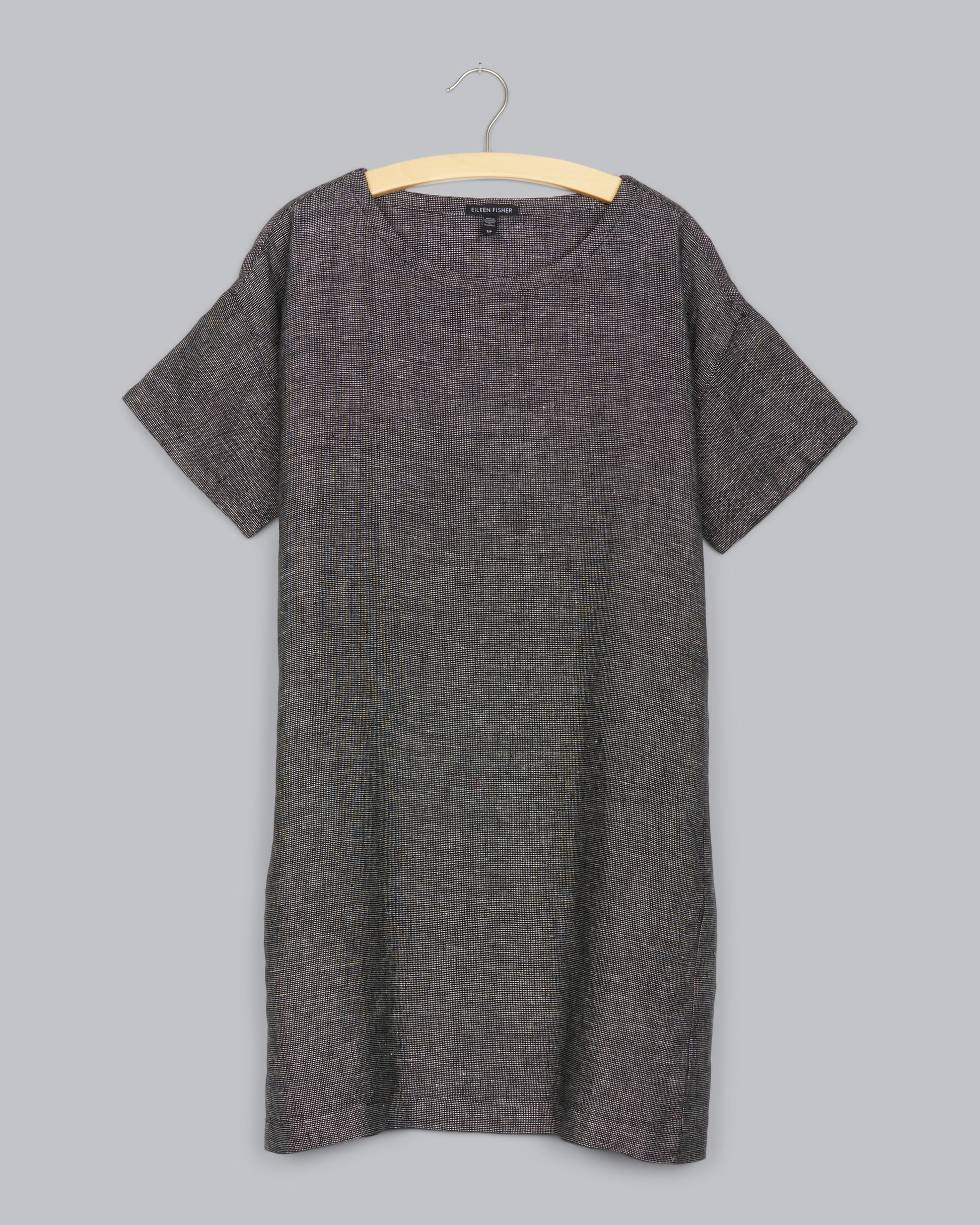 Seasonless Organic Linen Tweed Dress Eileen Fisher Renew Seasonless Organic Linen Tweed Dress Eileen Fisher Renew