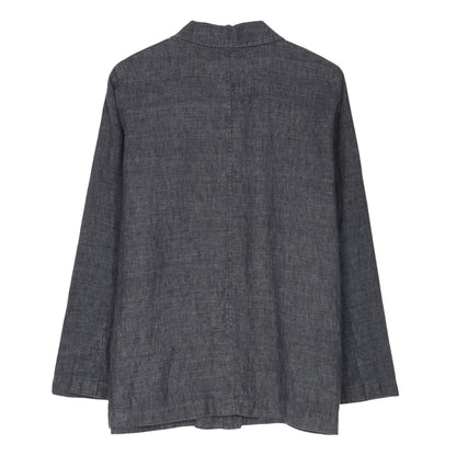 Washed Organic Linen Delave Jacket