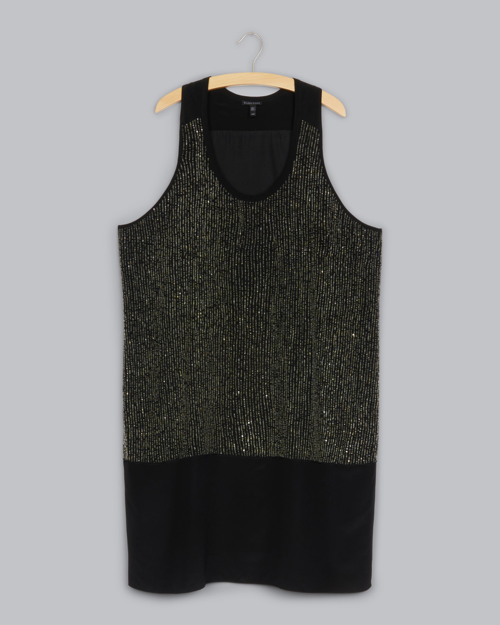 Sequined Rivulet on Silk Crepe de Chine Dress – Eileen Fisher Renew