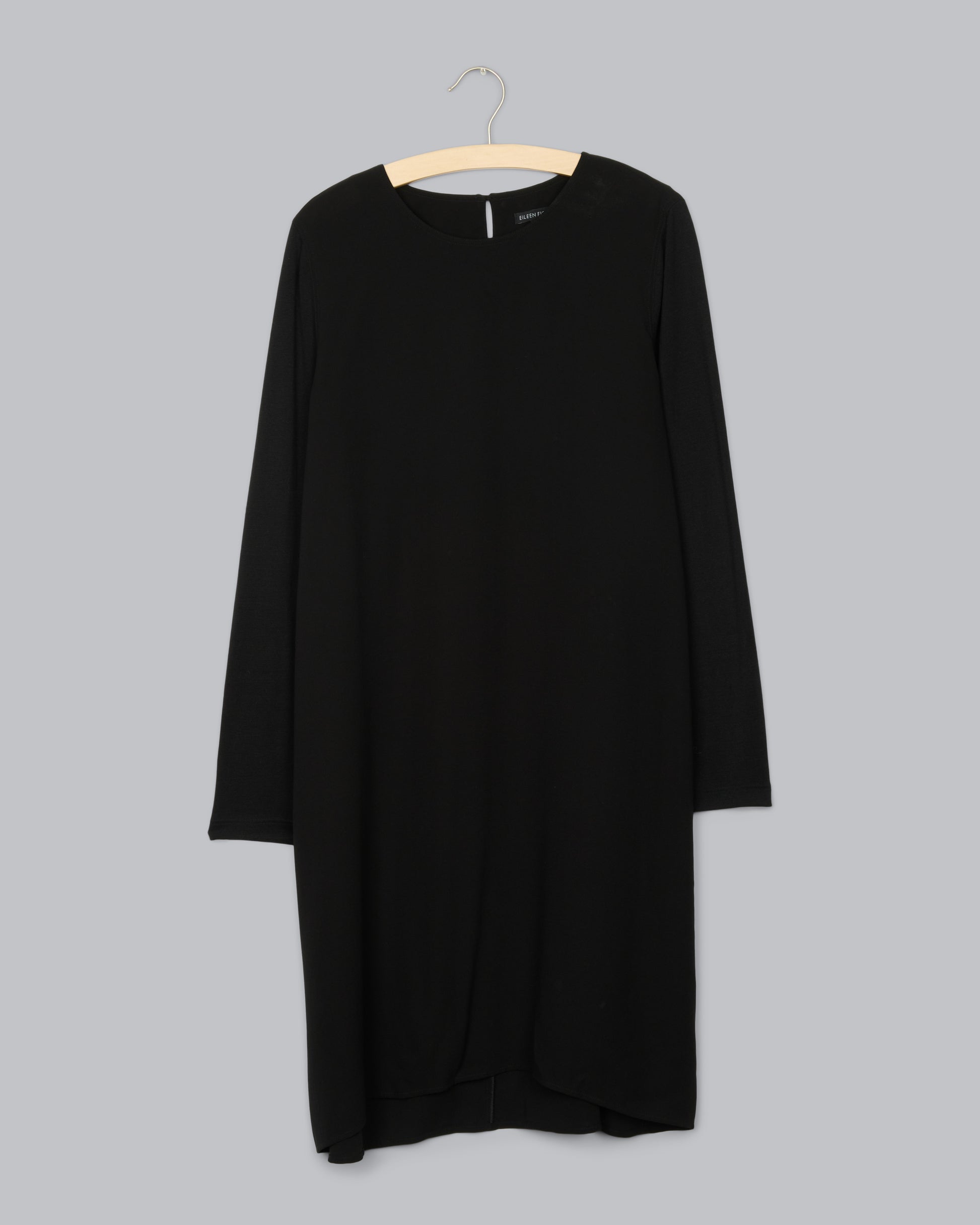 eileen fisher silk georgette crepe dress EILEEN FISHER Silk Georgette Crpe Seam-Detail Dress