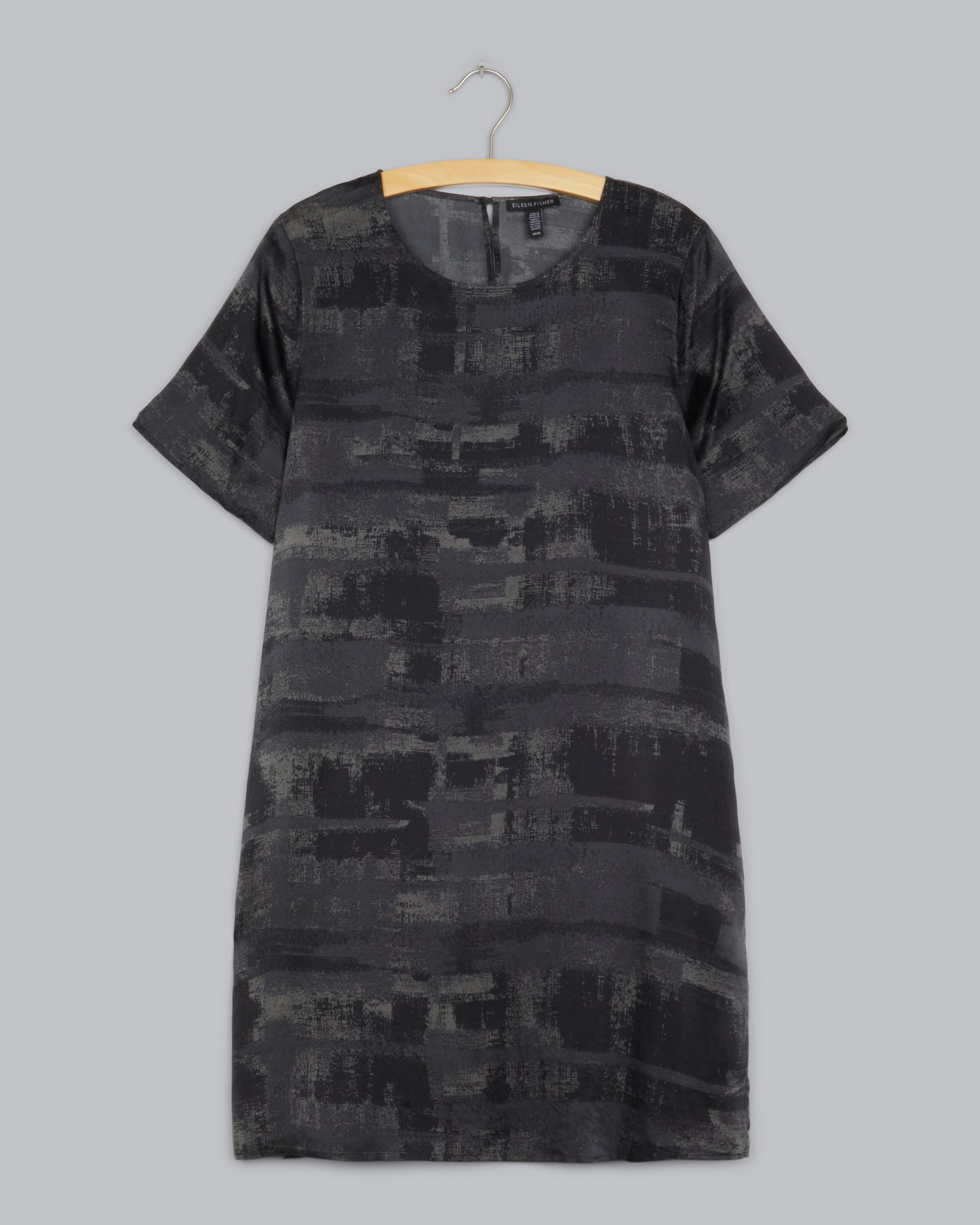 Gaia Printed Silk Charmeuse Dress