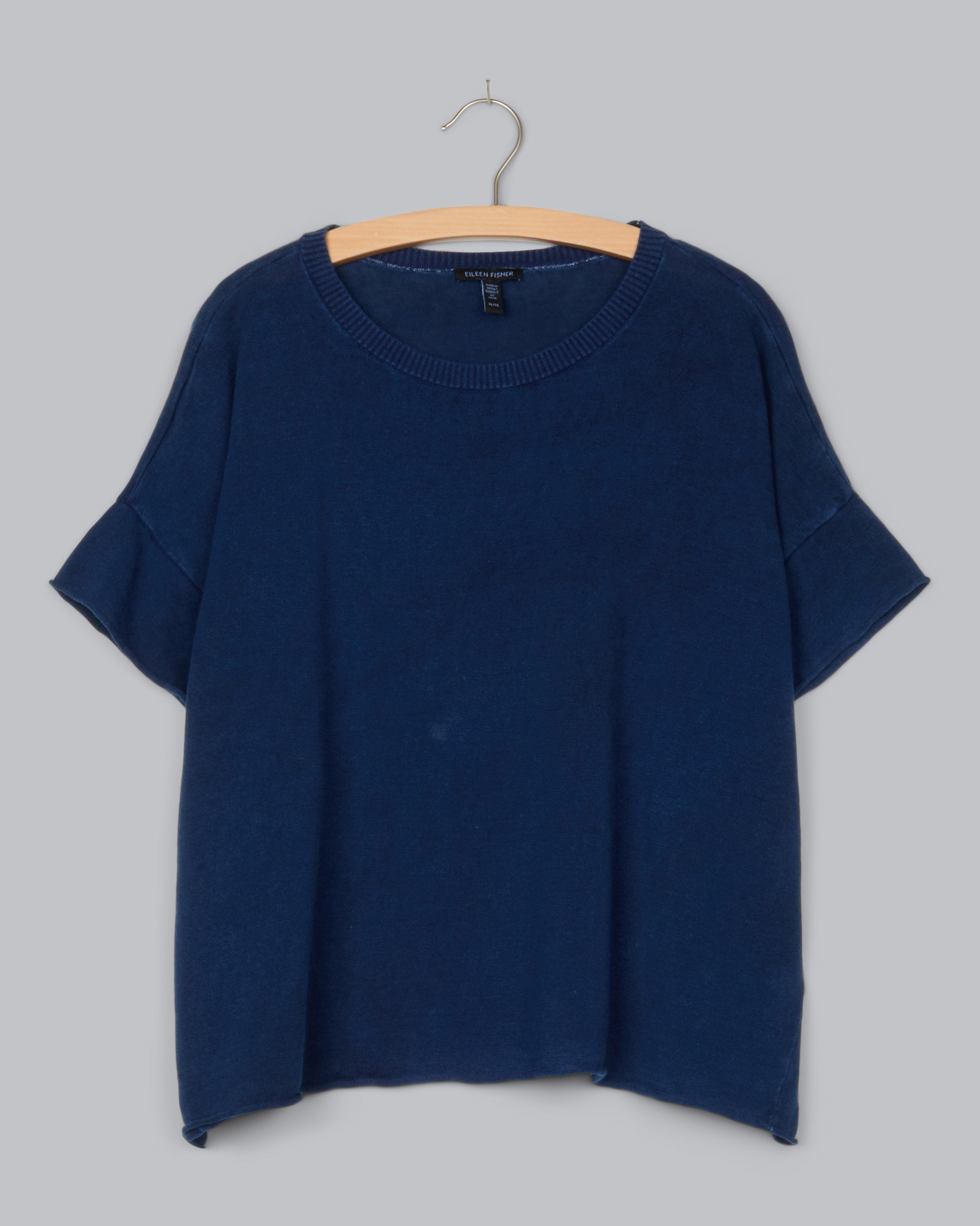 Indigo Overdyed Pullover – Eileen Fisher Renew