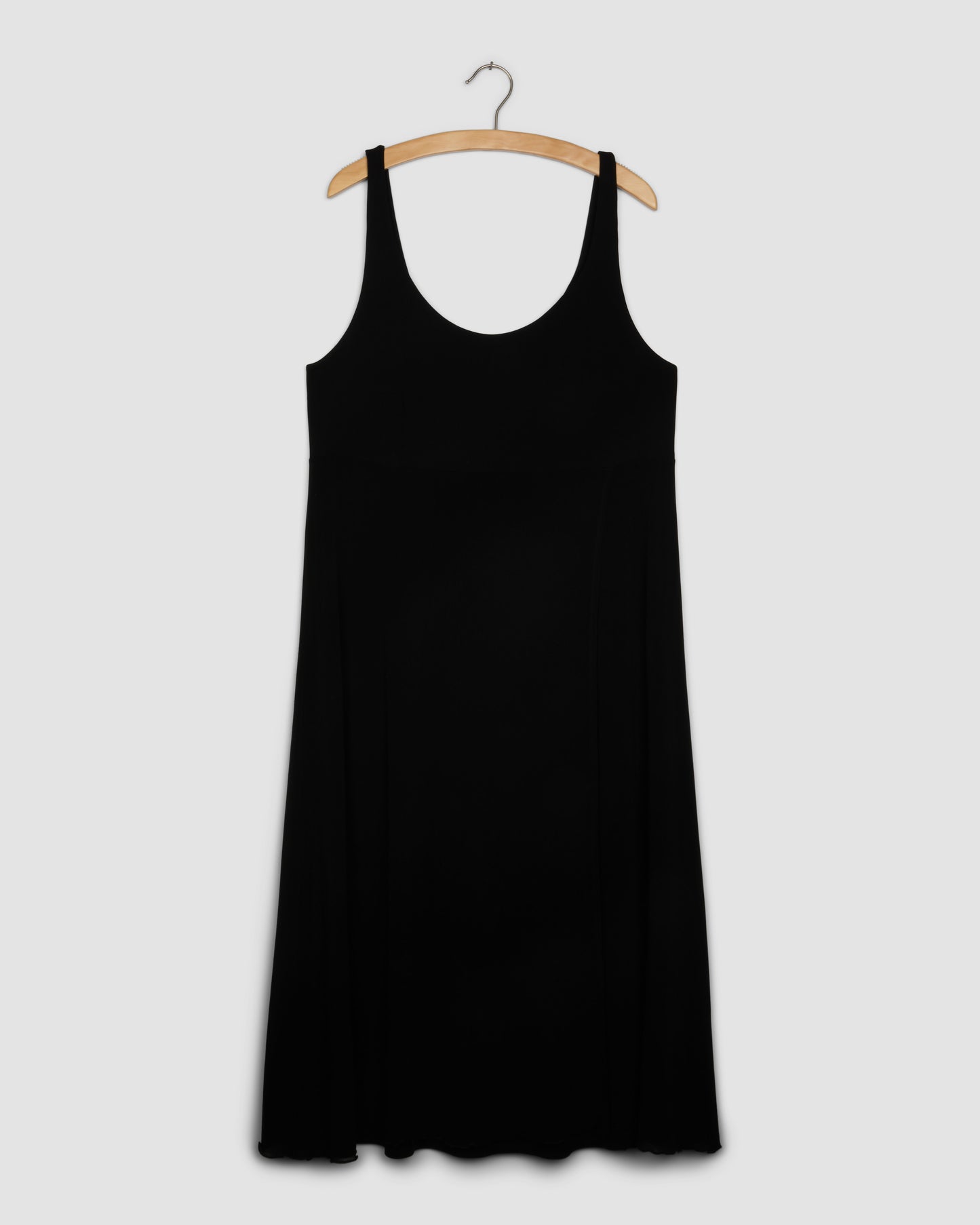 eileen fisher black dress The self Stretch Silk Jersey Dress