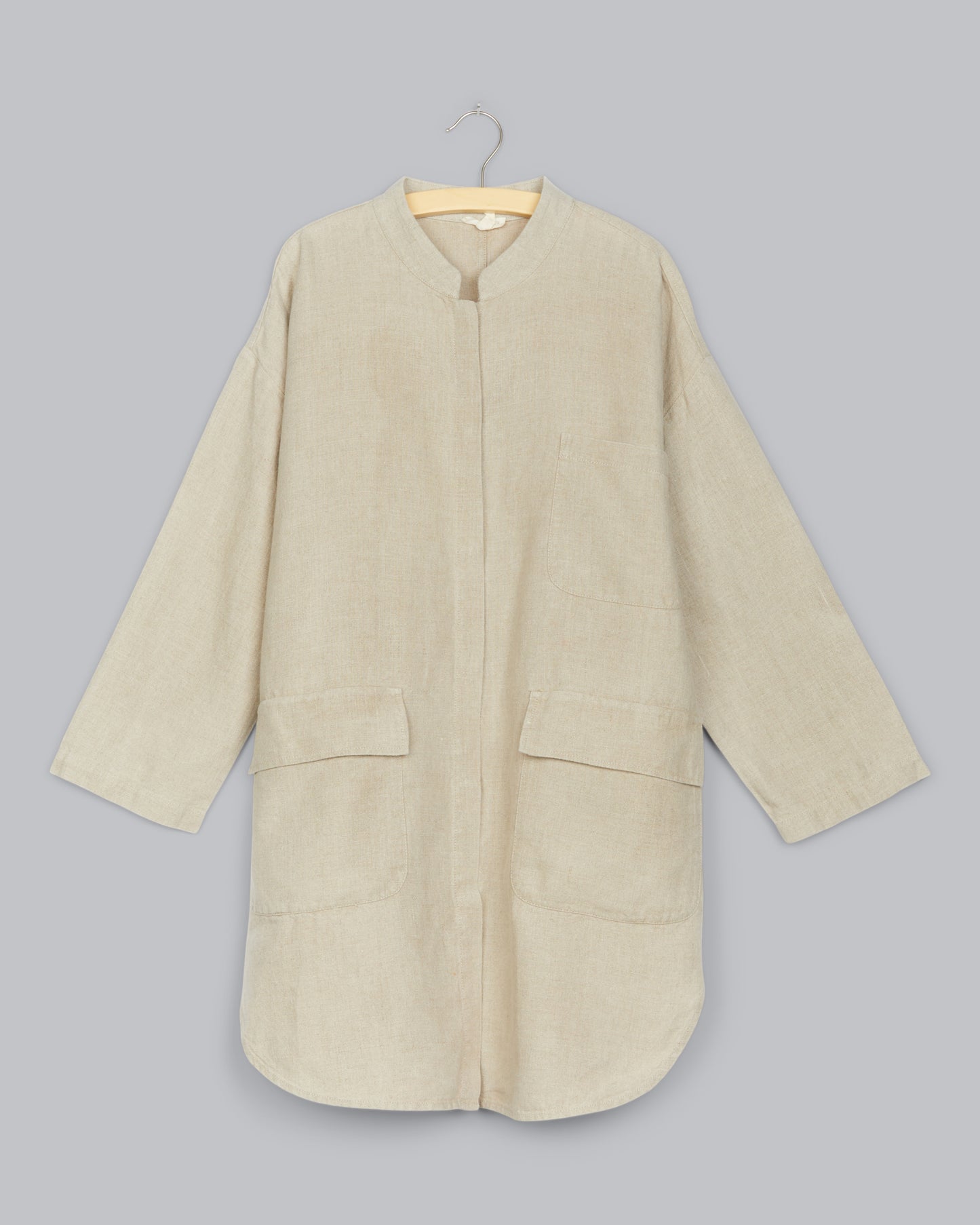 Heavy Organic Linen Coat