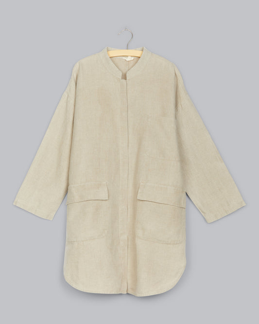 Heavy Organic Linen Coat