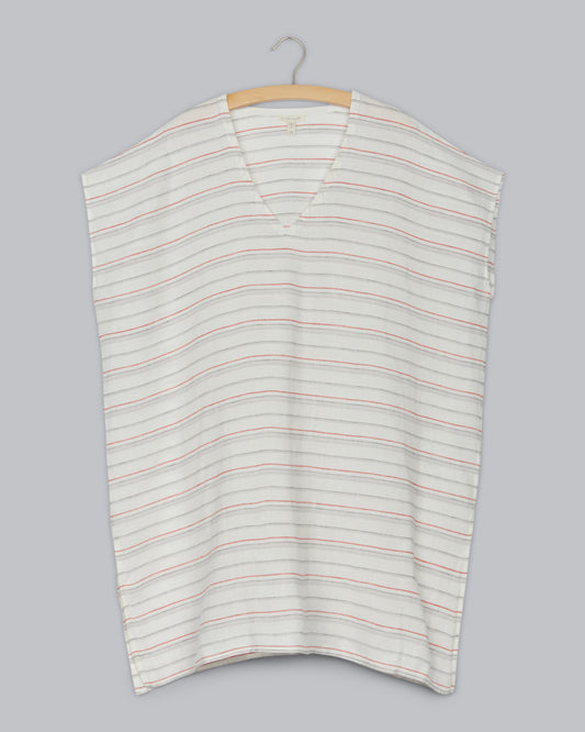 Organic Linen Stripe Poncho