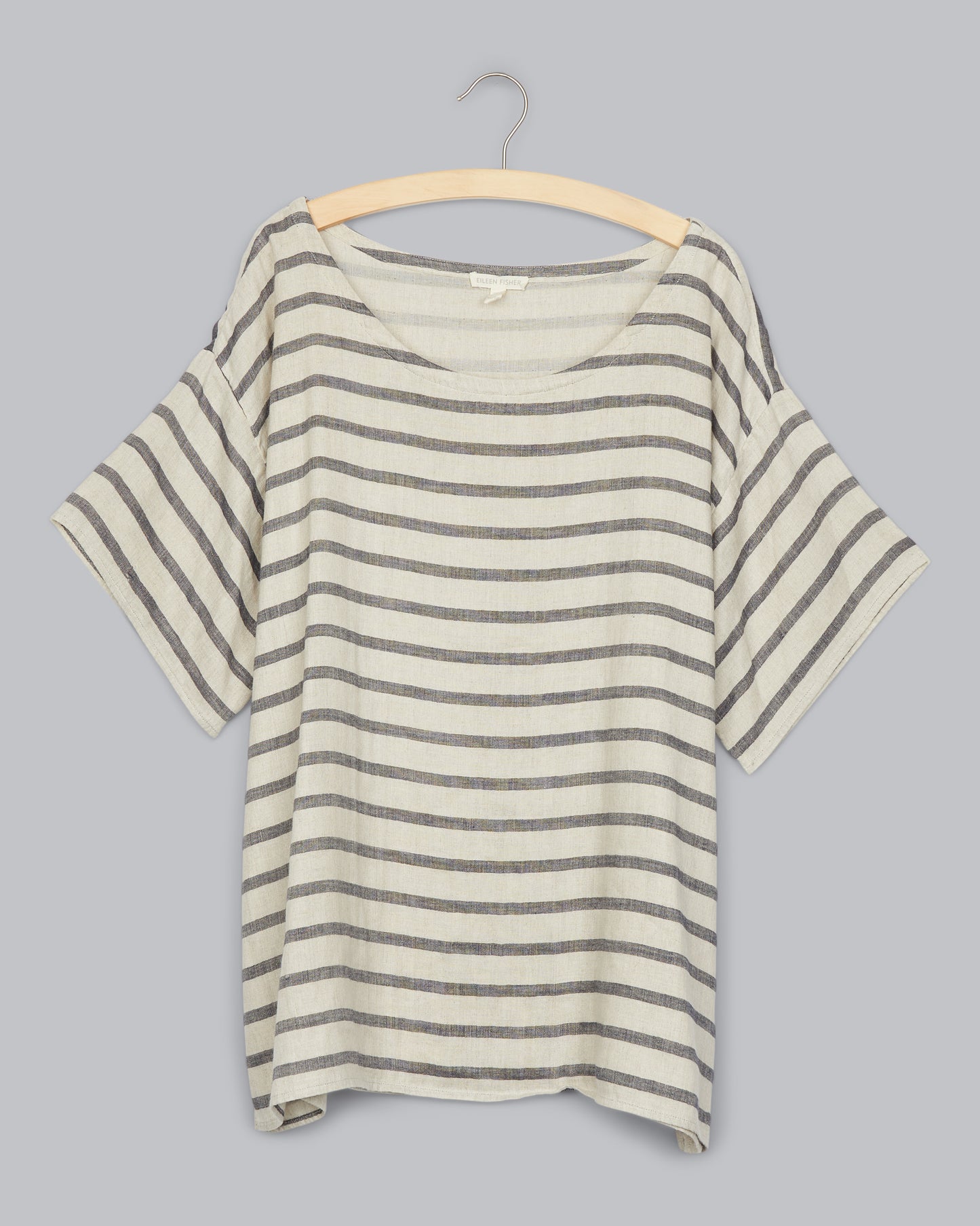 Linen Organic Cotton Doubleweave Stripe Shirt