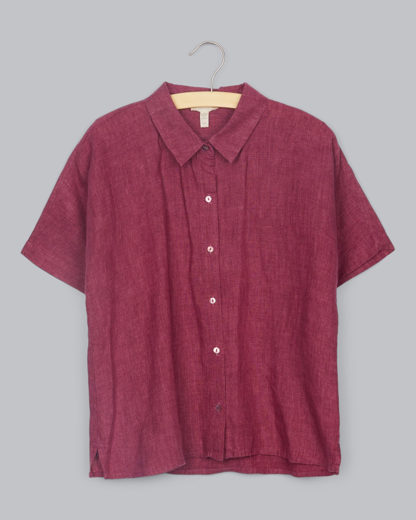 Washed Organic Linen Delave Shirt