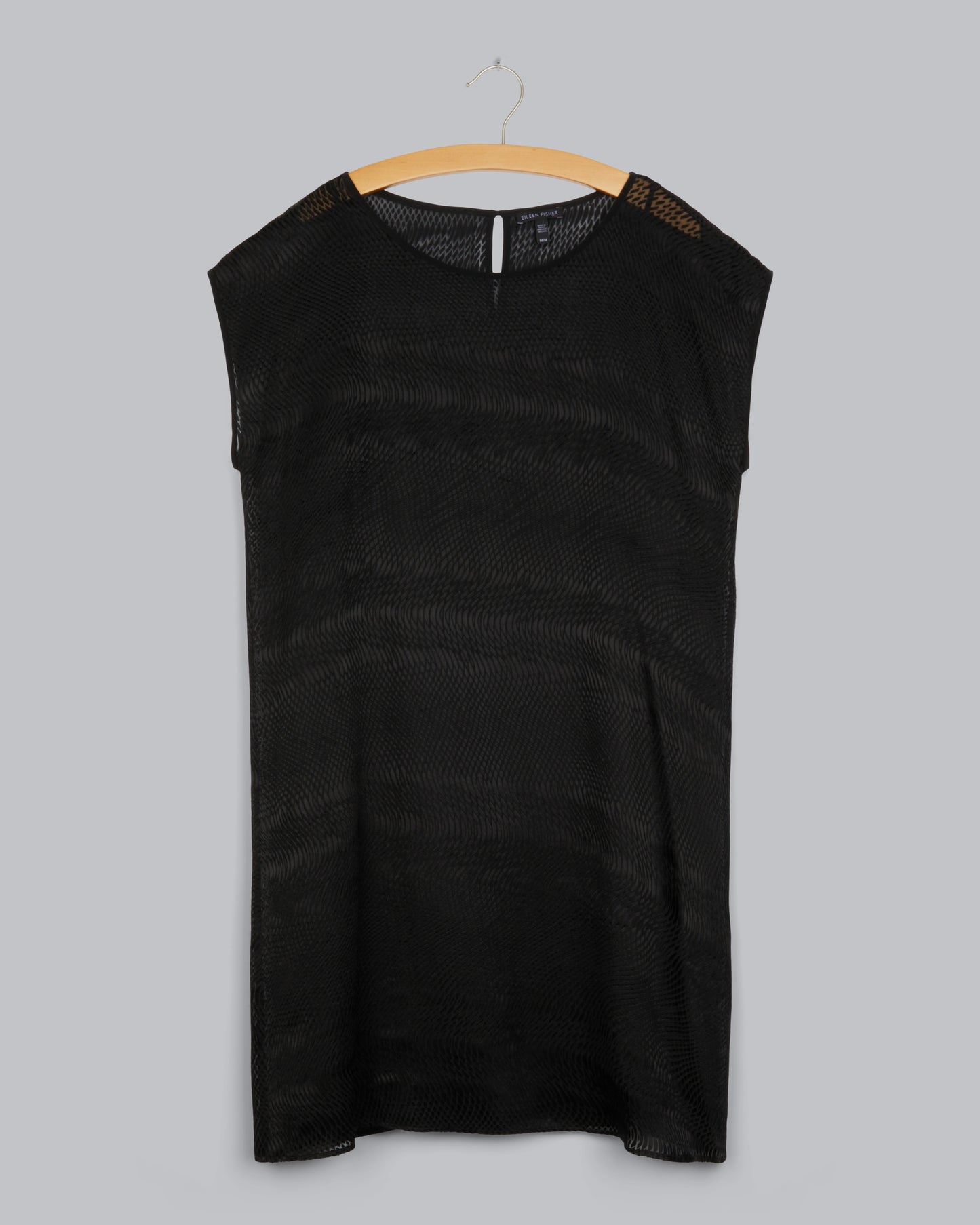 Wavy Silk Charmeuse Burnout Dress