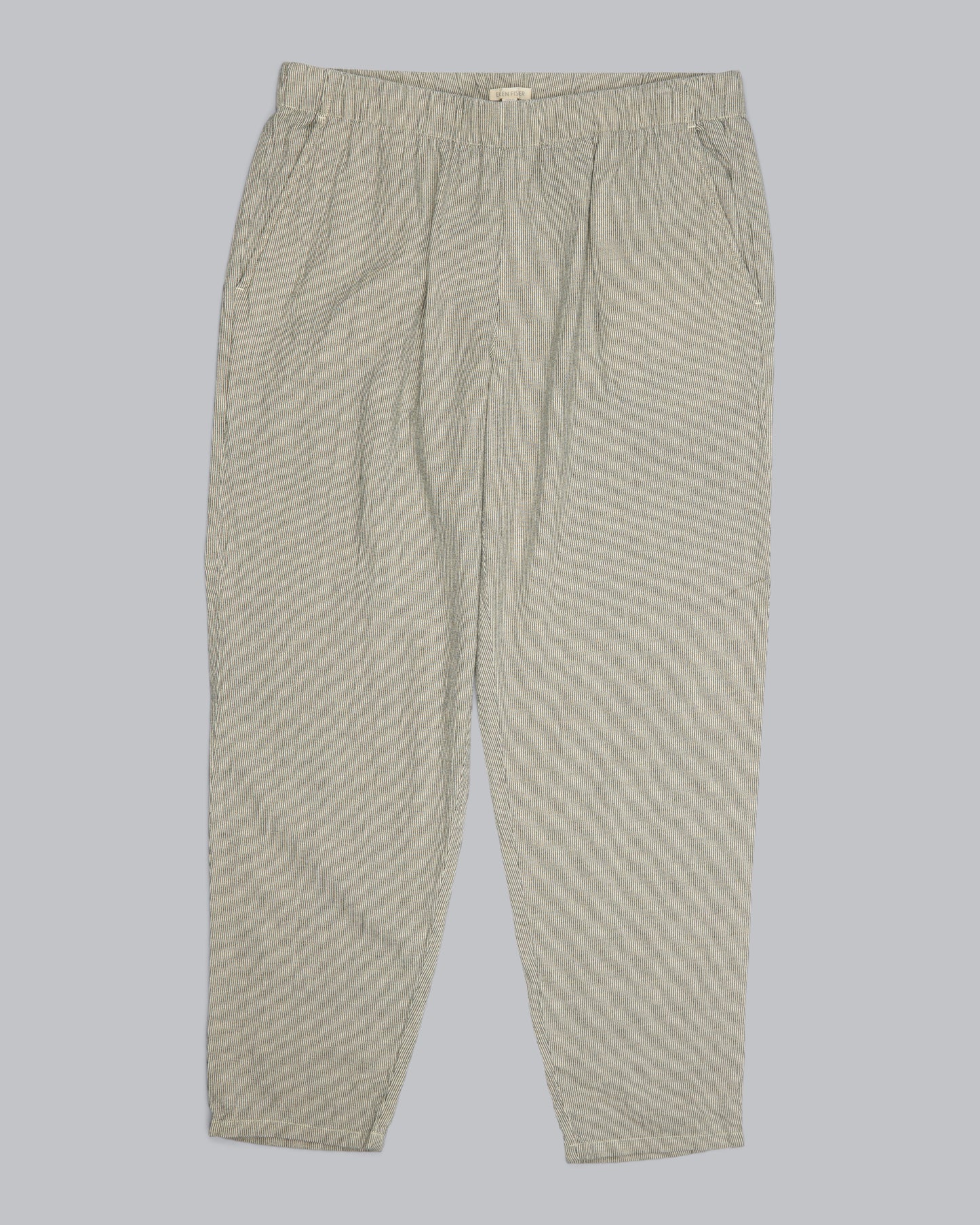 Organic Cotton Linen Ticking Stripe Pant