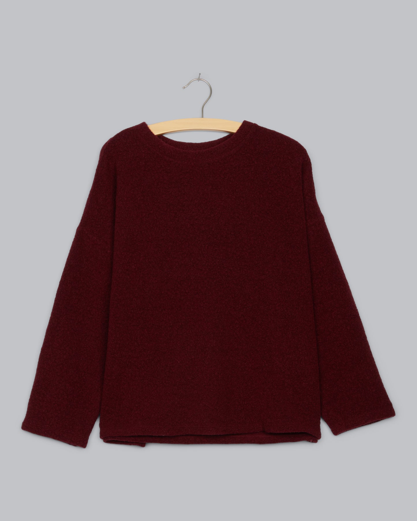 Cozy Boucle Wool Knit Pullover