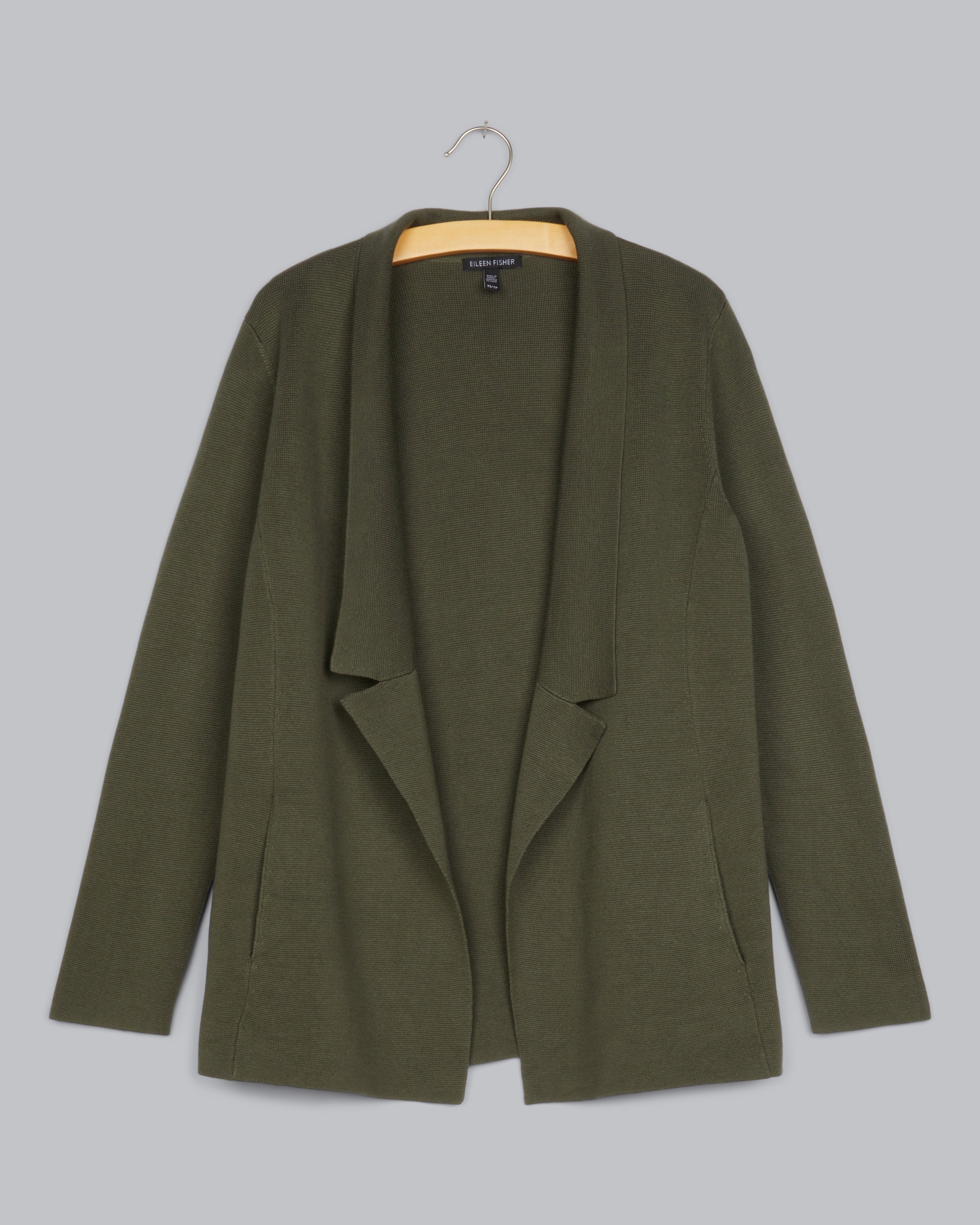 Silk & Organic Cotton Interlock Cardigan – Eileen Fisher Renew