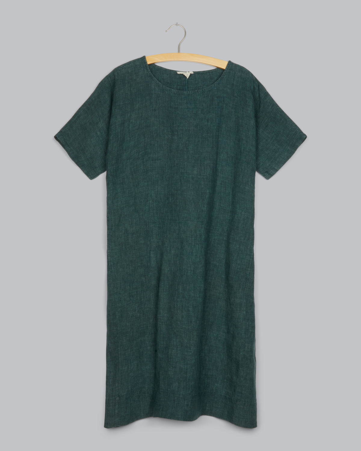 Washed Organic Linen Delave Dress