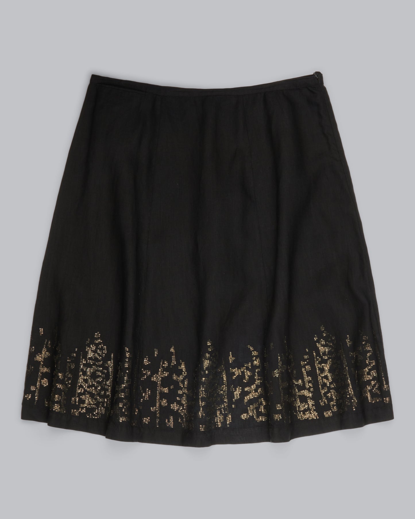 Organic Linen with Sequins Skirt