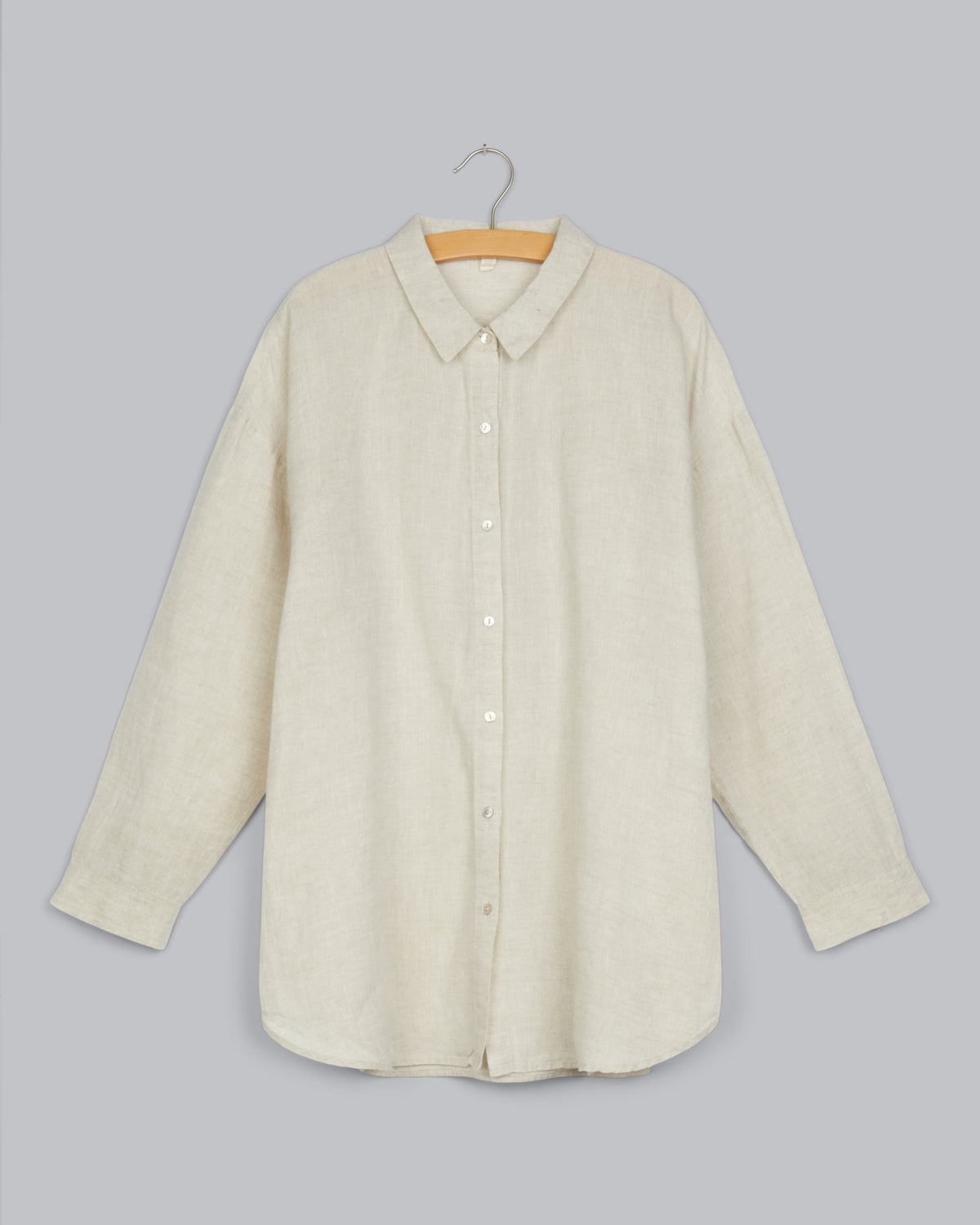 Yarn-Dyed Handkerchief Organic Linen Shirt