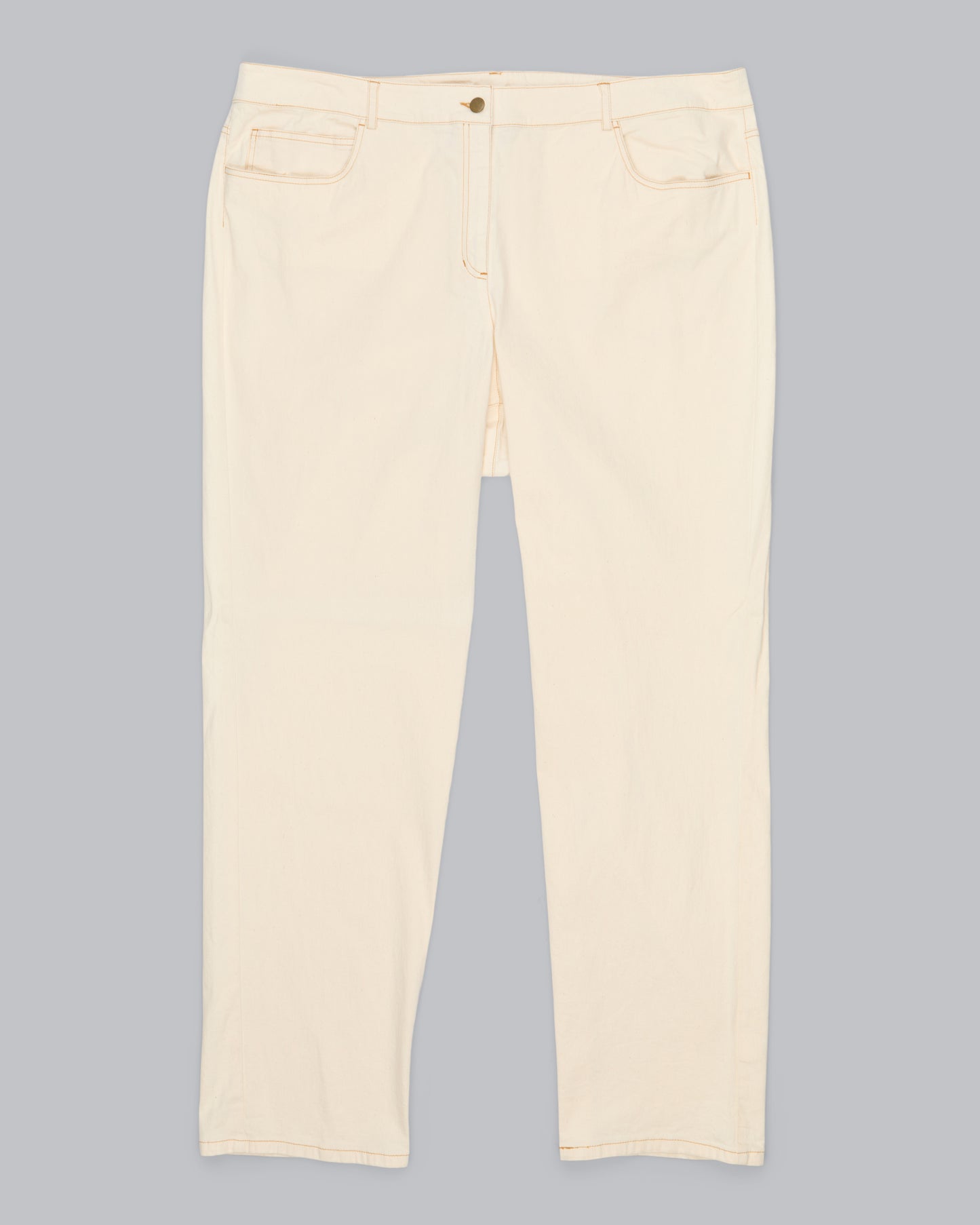 Garment Dyed Organic Cotton Stretch Denim Pant