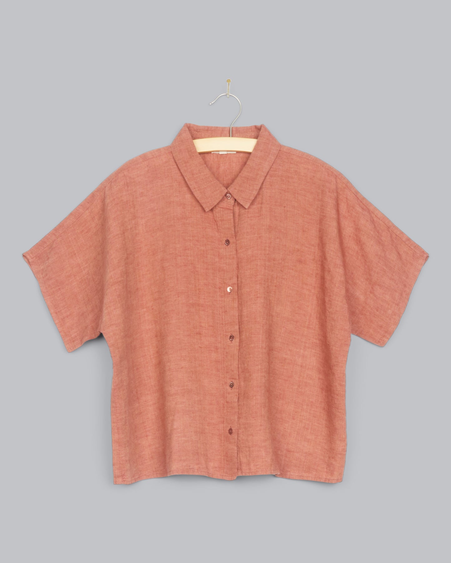 Washed Organic Linen Delave Shirt