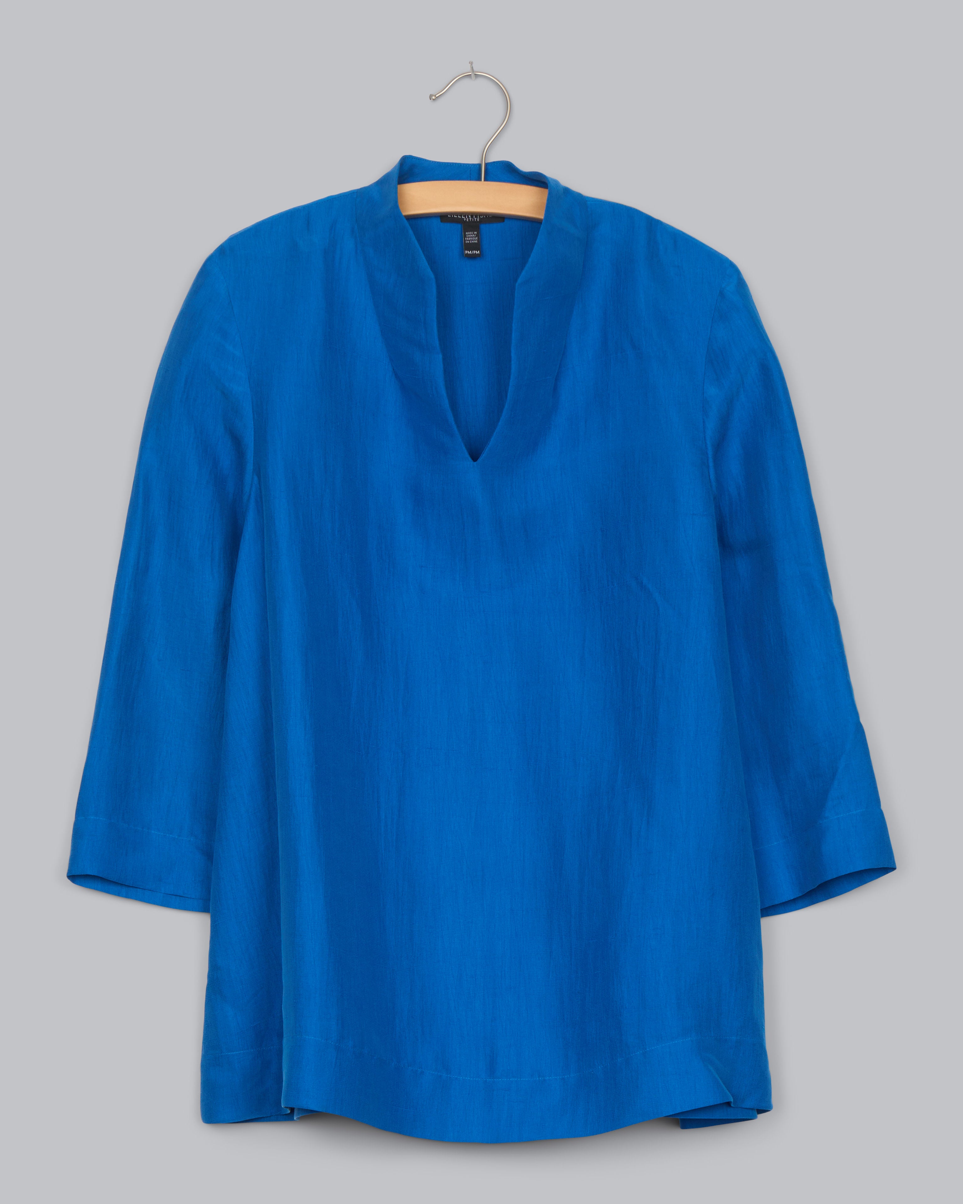 eileen fisher silk dupioni top