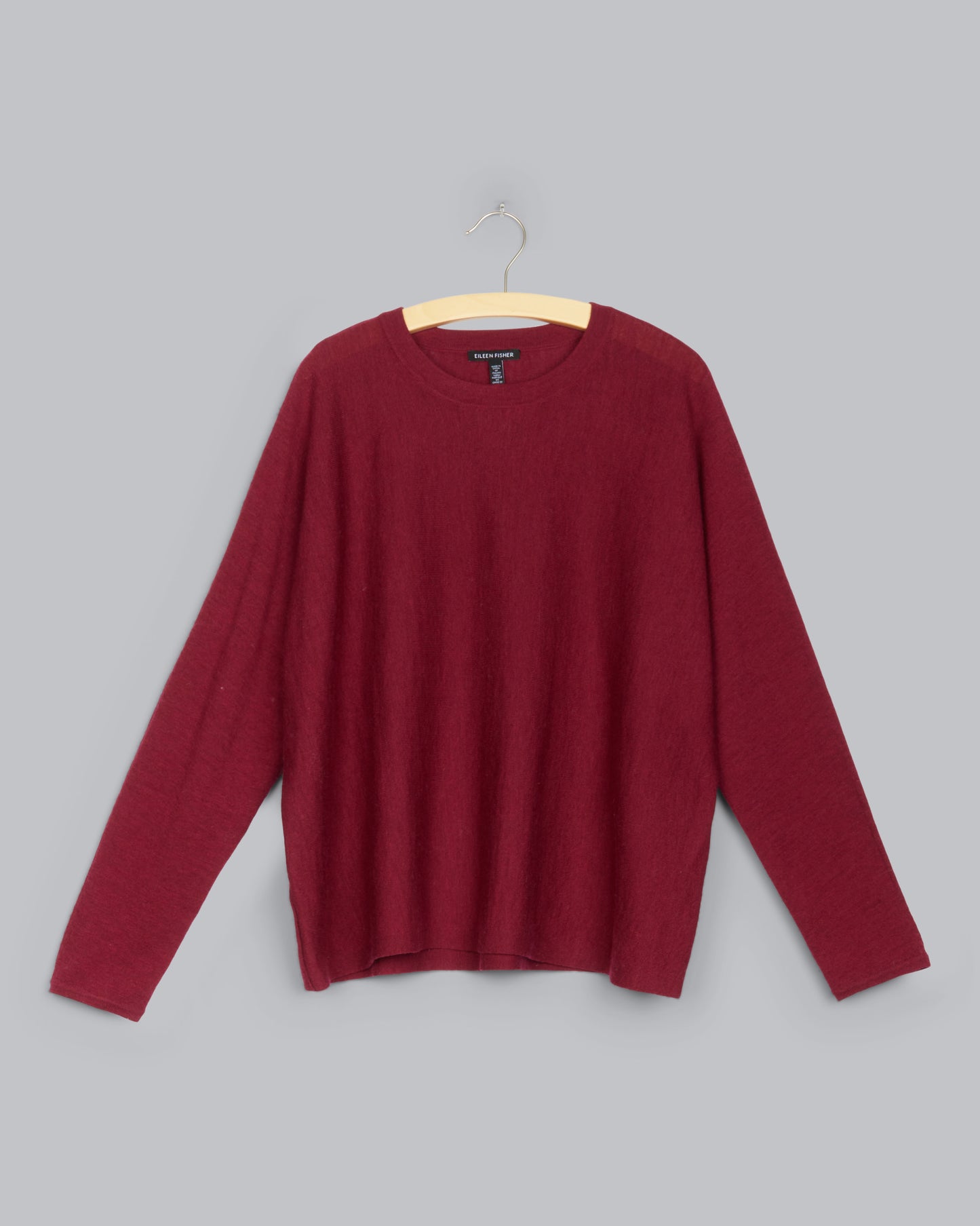 Washable Wool Crepe Jersey Pullover