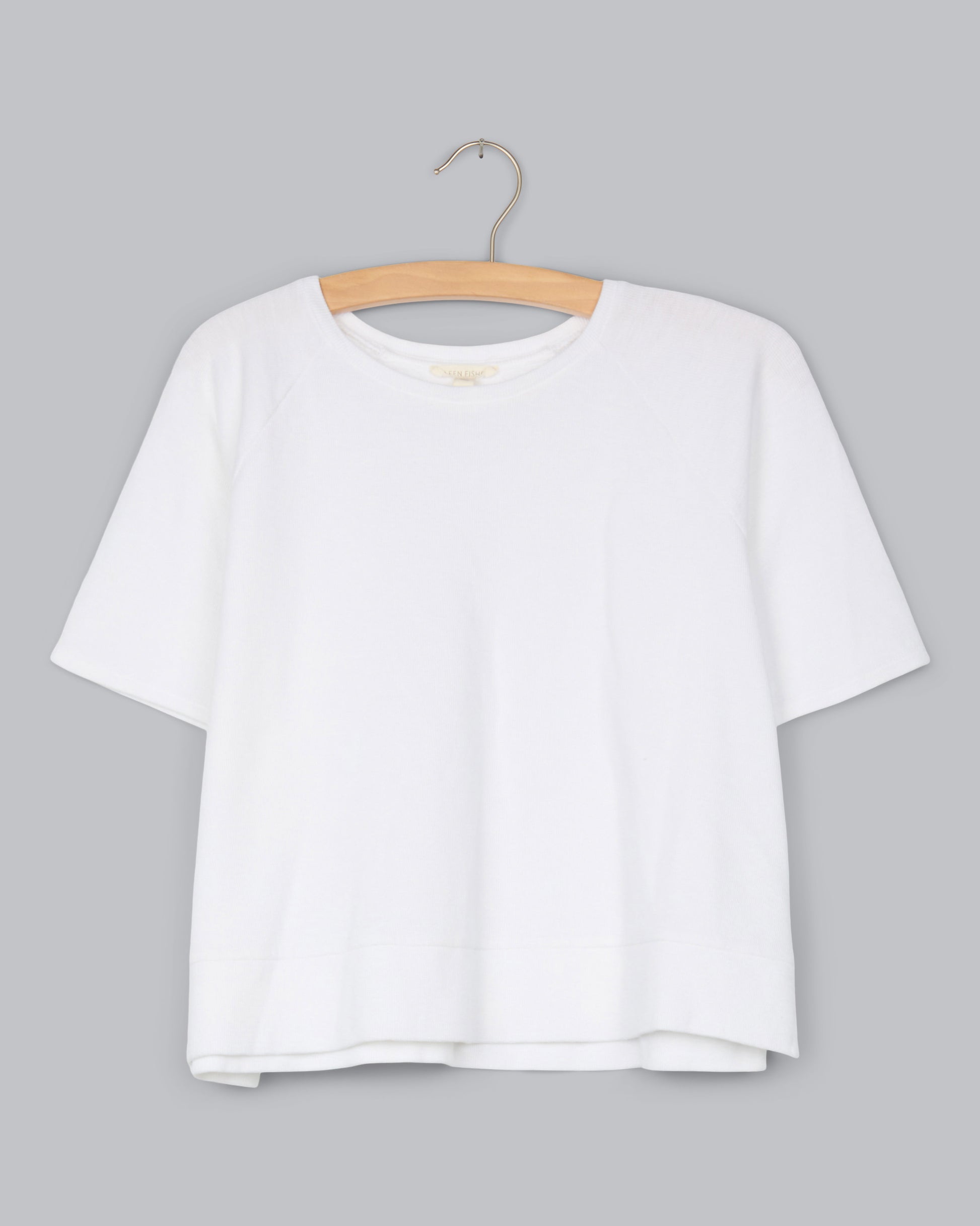 Organic Cotton Slubby Rib Knit Elbow-Sleeve Top – Eileen Fisher Renew