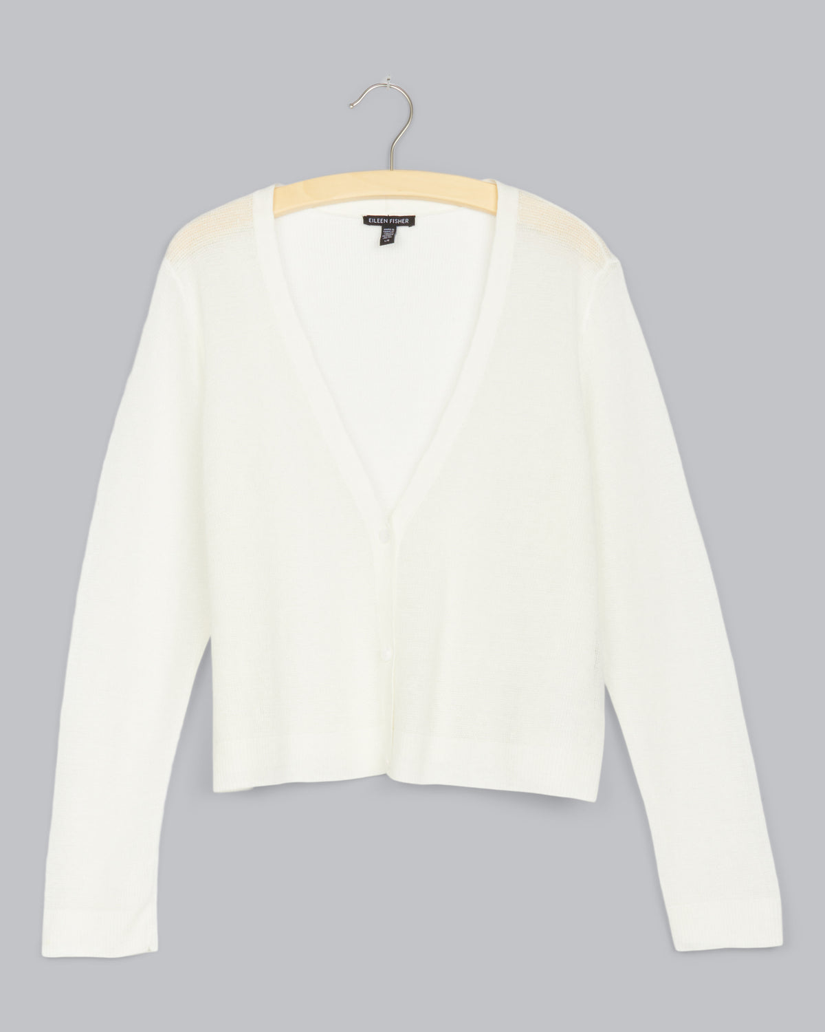 Fine Organic Linen Crepe Knit Cardigan