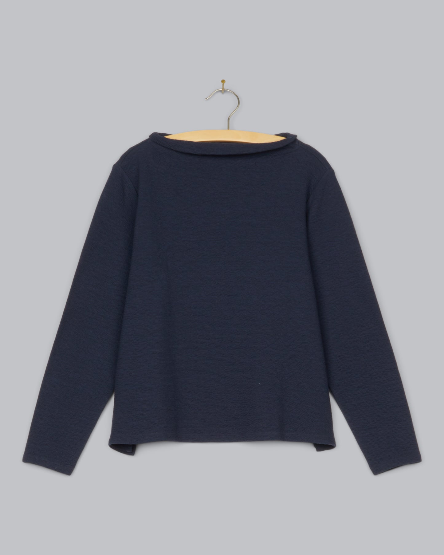Crinkkled Cotton Knit Shirt