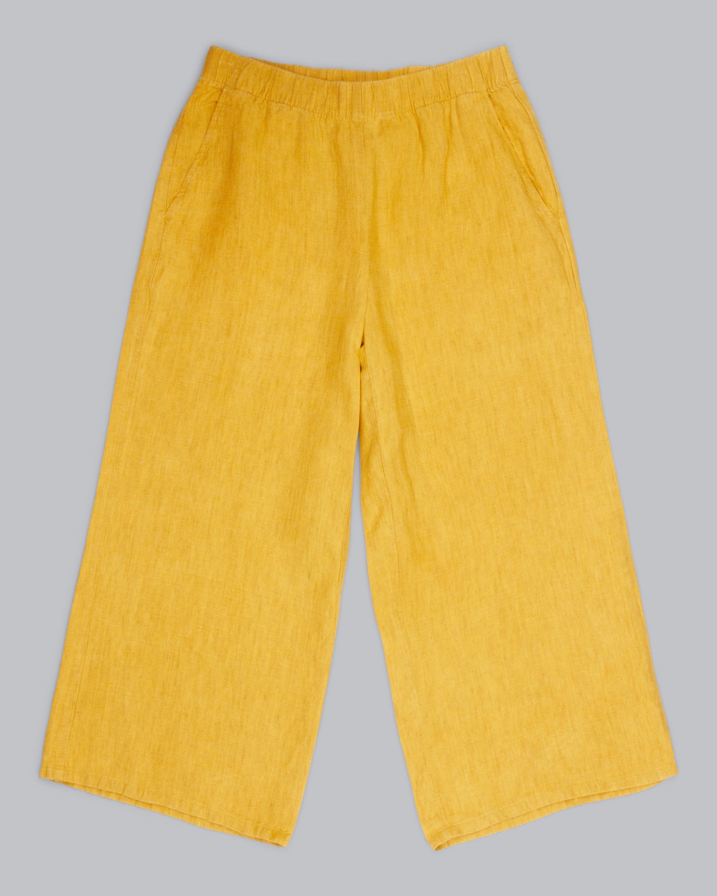 Washed Organic Linen Delave Pant