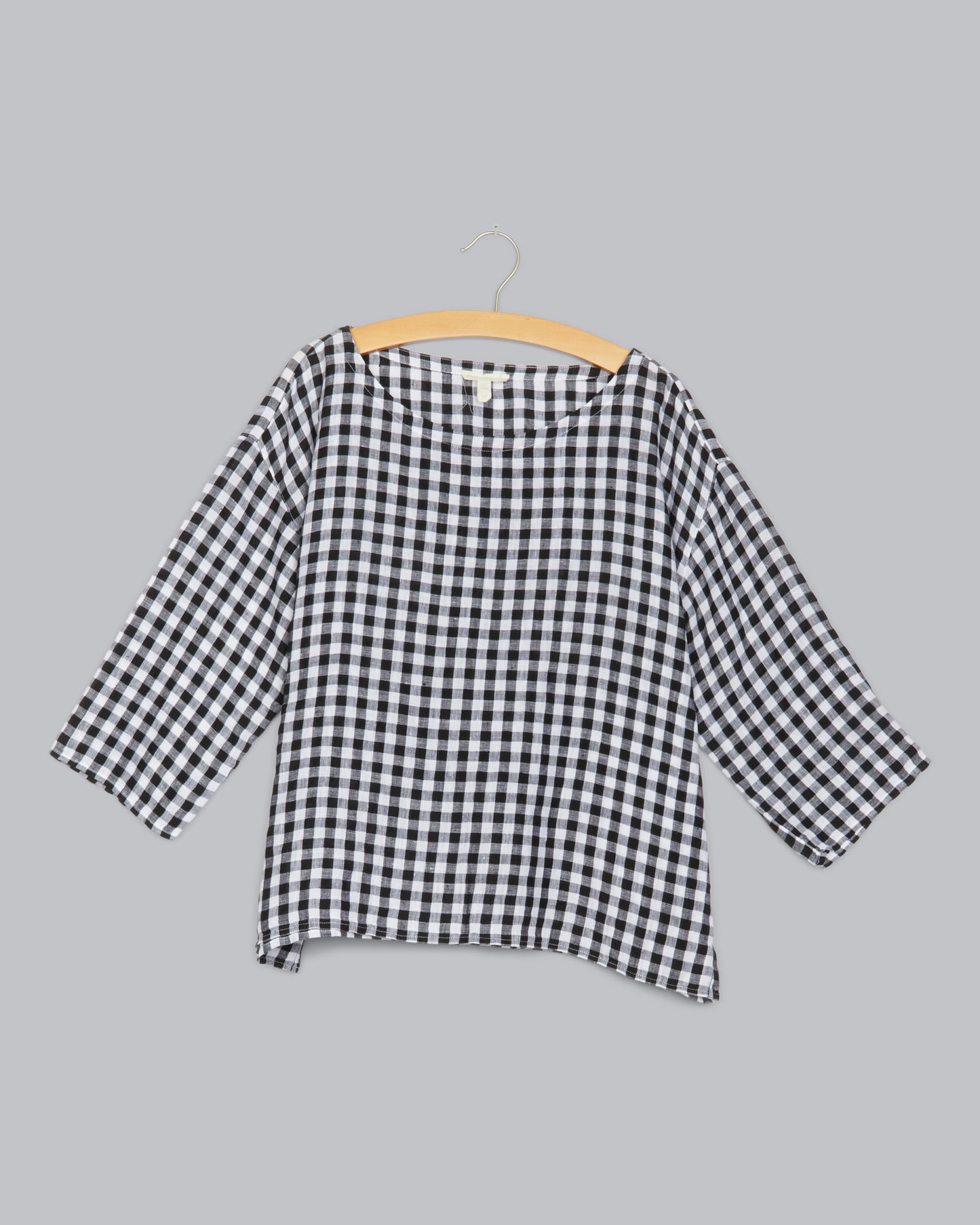 Organic Linen Gingham Shirt