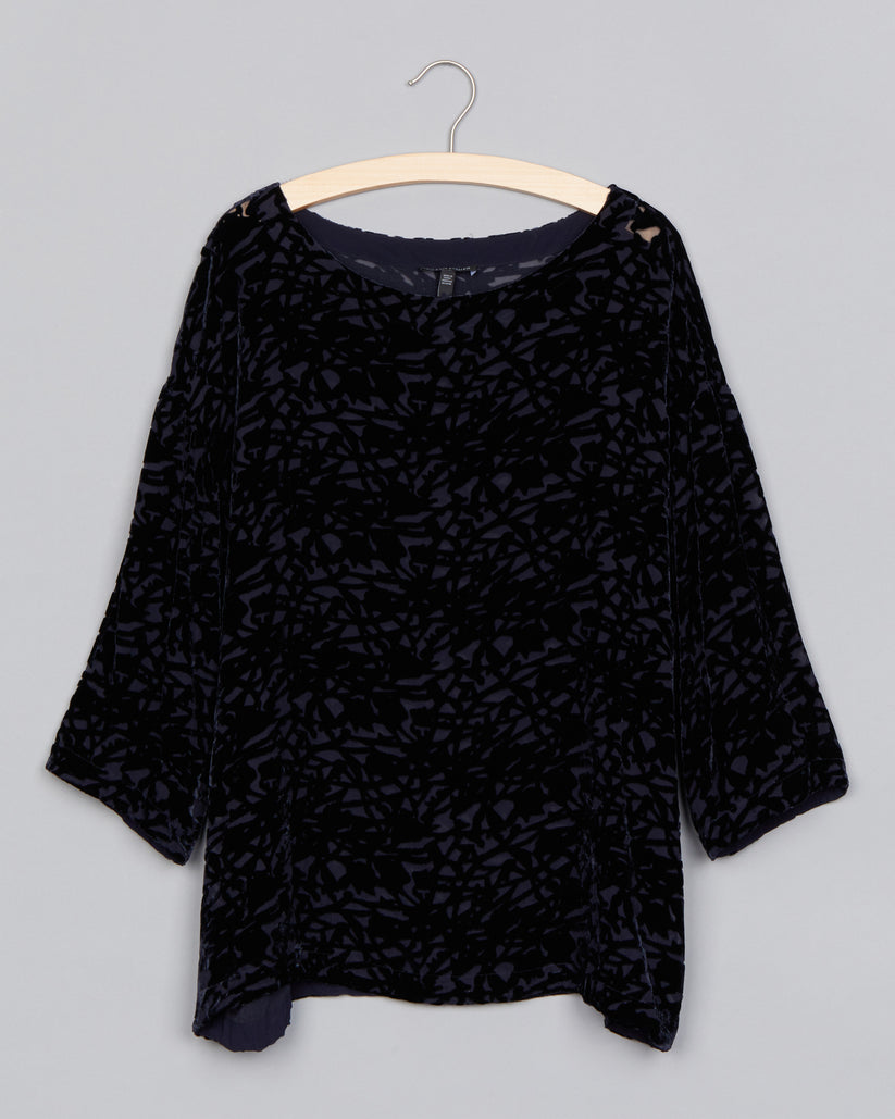 Velvet Vines Burnout Shirt Eileen Fisher Renew