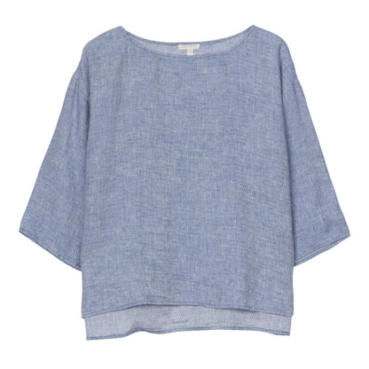Chevron Organic Linen Shirt
