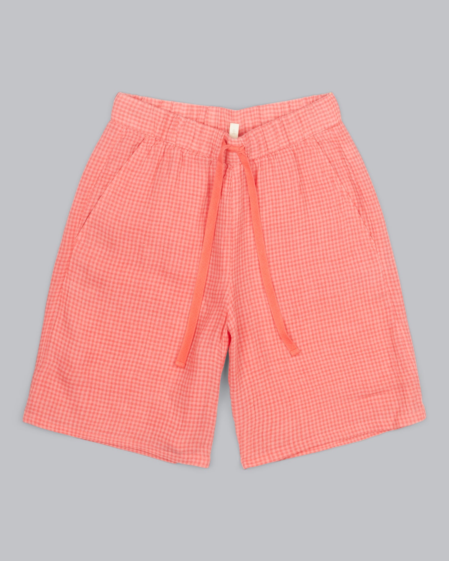 Organic Linen Check Pant