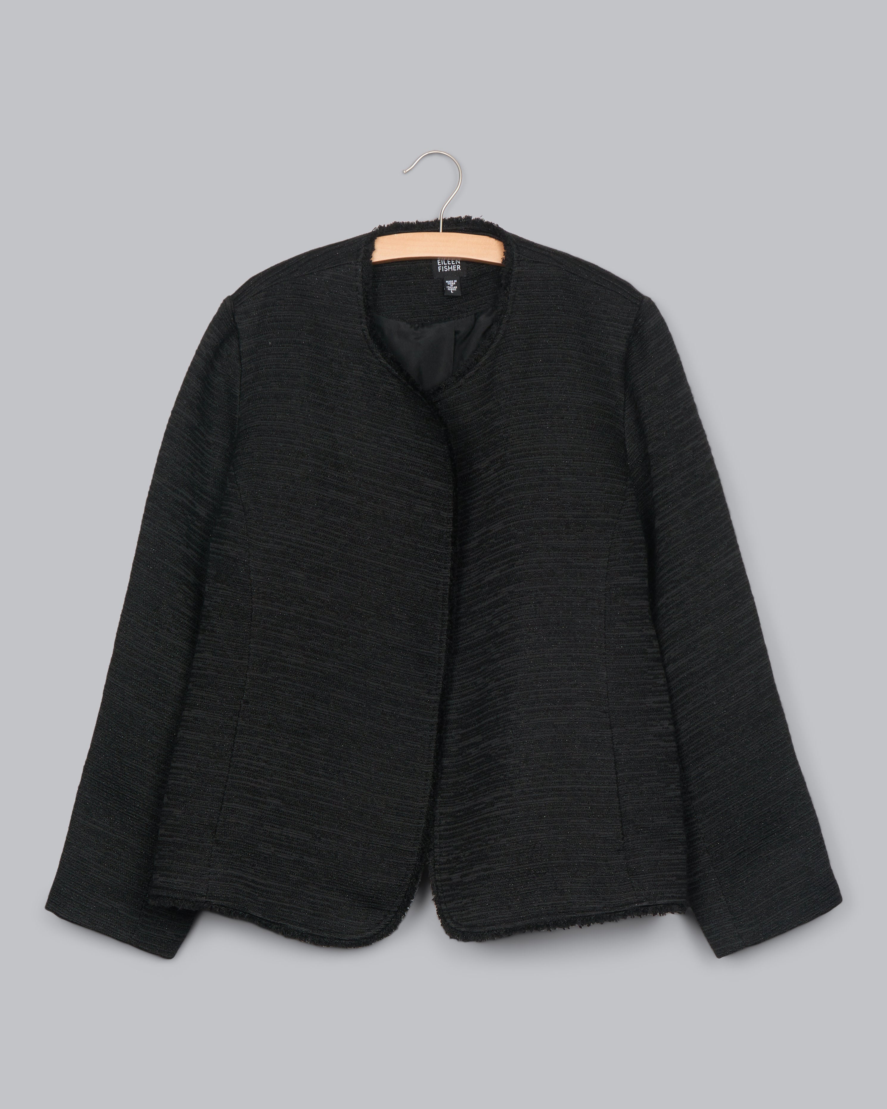 Eileen fisher tweed jacket sales