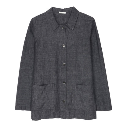 Washed Organic Linen Delave Jacket
