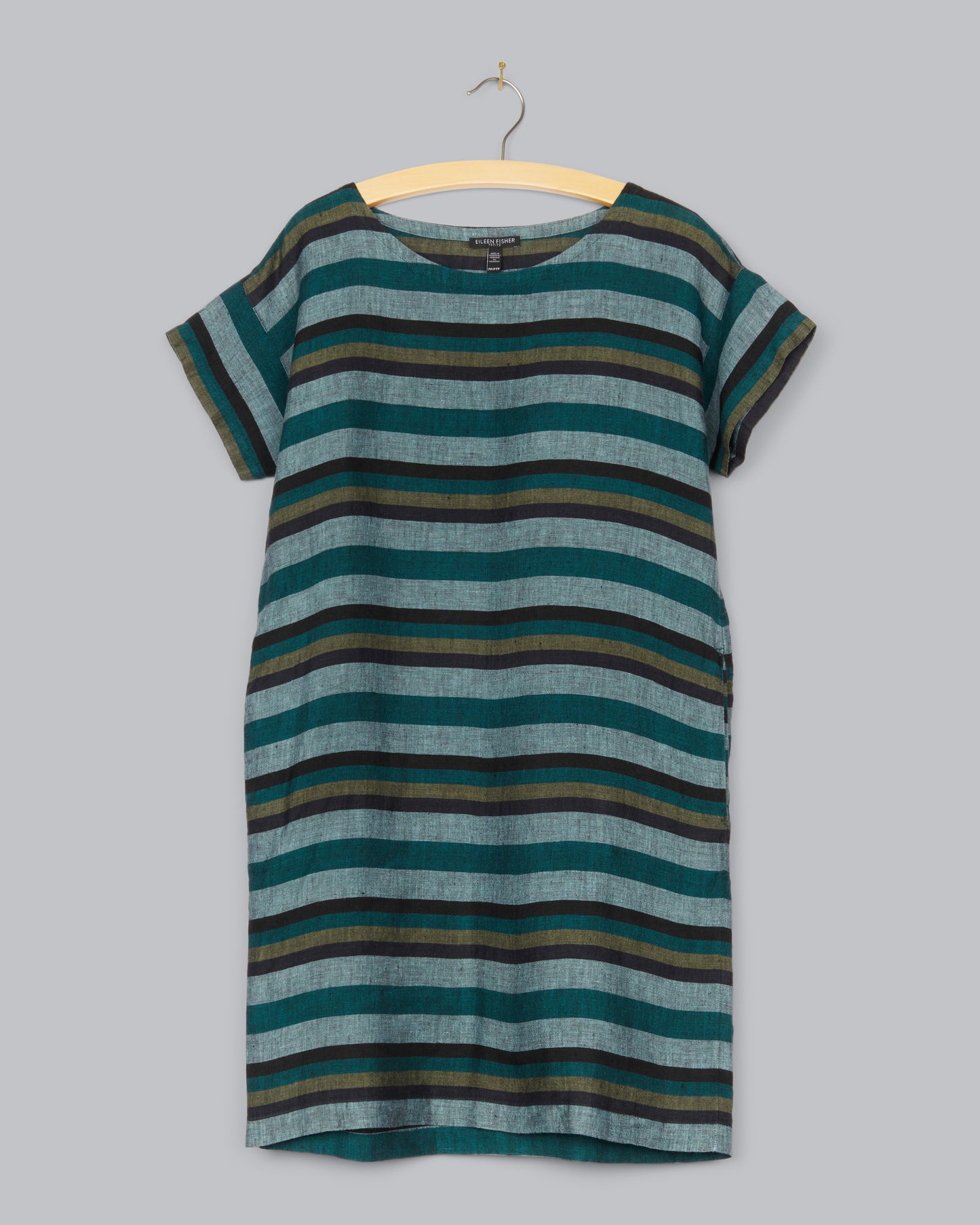 Cross Dyed Organic Linen Dress Eileen Fisher Renew Cross Dyed Organic Linen Dress Eileen Fisher Renew