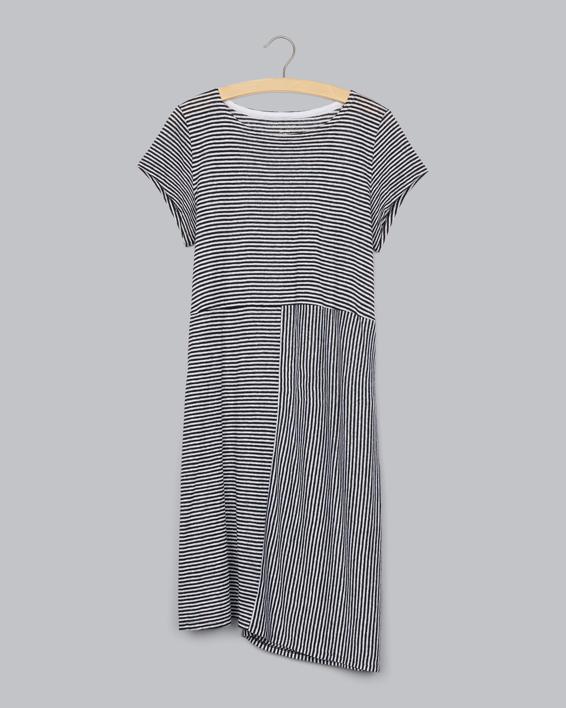 chinese dress ladies Organic Linen Jersey Stripe Dress – Eileen Fisher Renew
