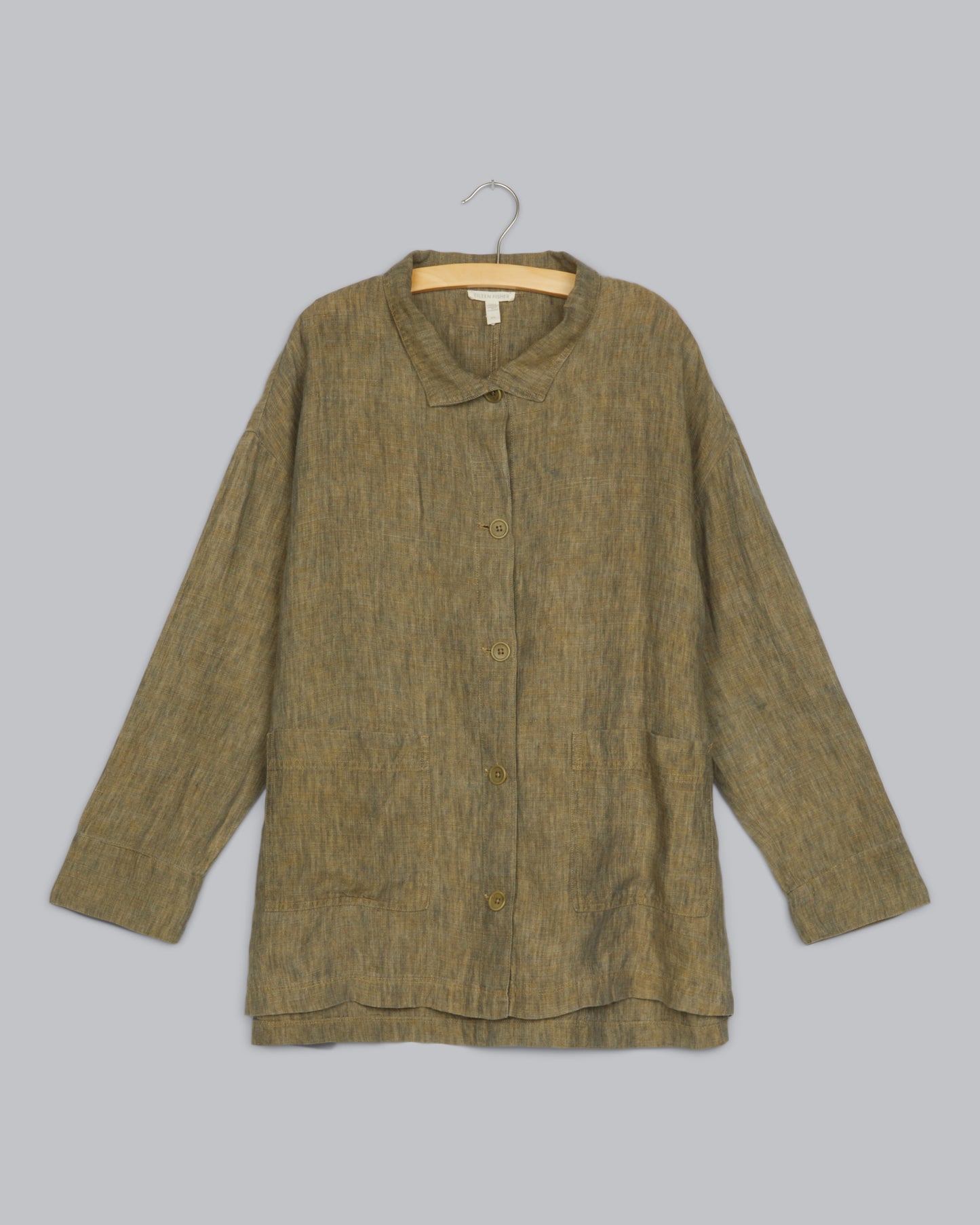 Washed Organic Linen Delave Jacket