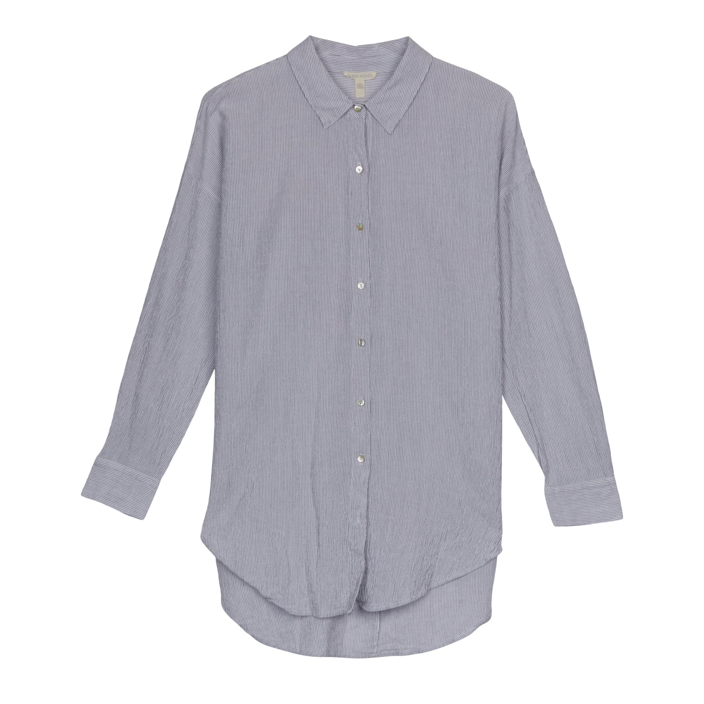 Tencel Organic Cotton Crepe Mini Stripe Shirt