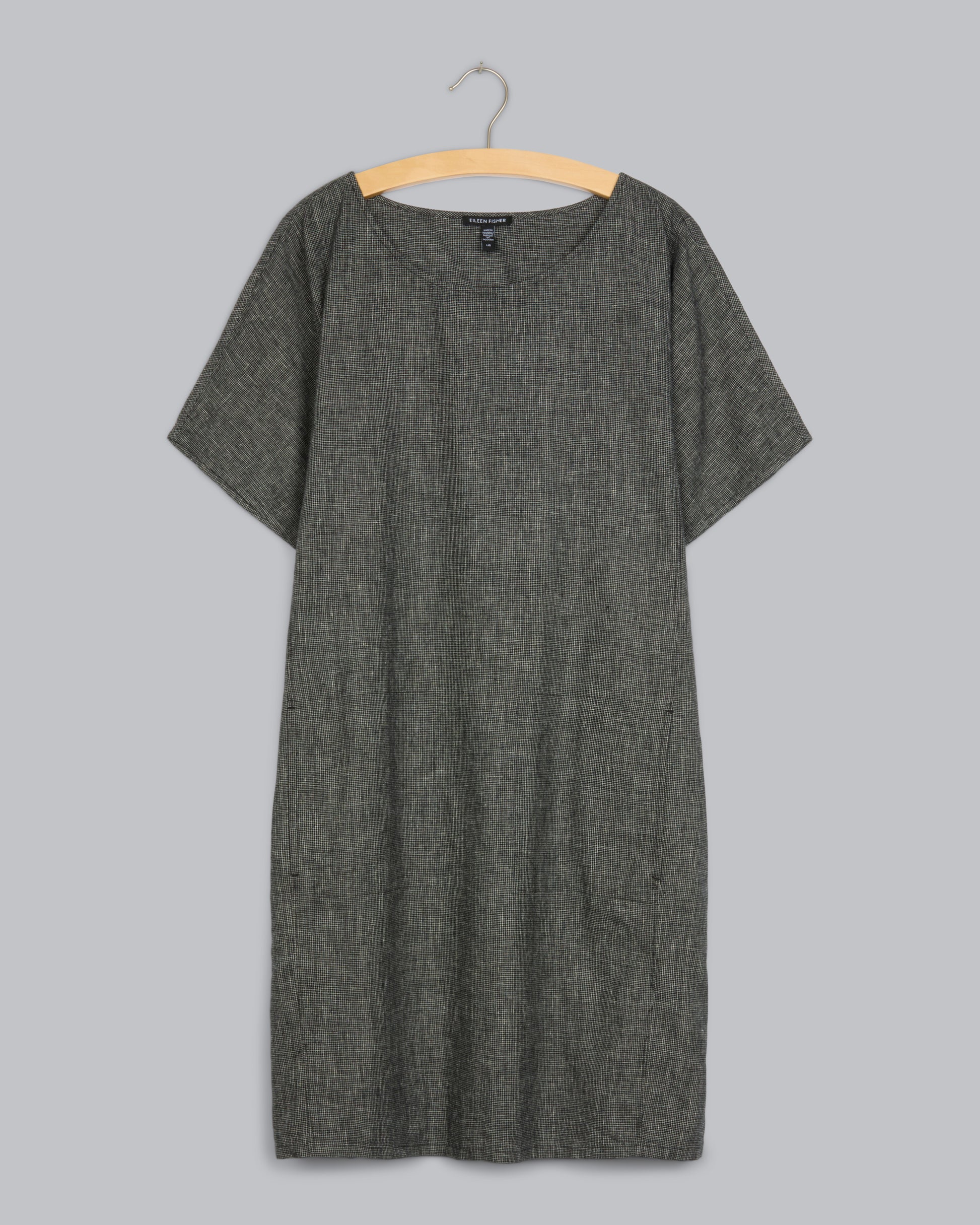 Hemp Organic Cotton Check Dress – Eileen Fisher Renew