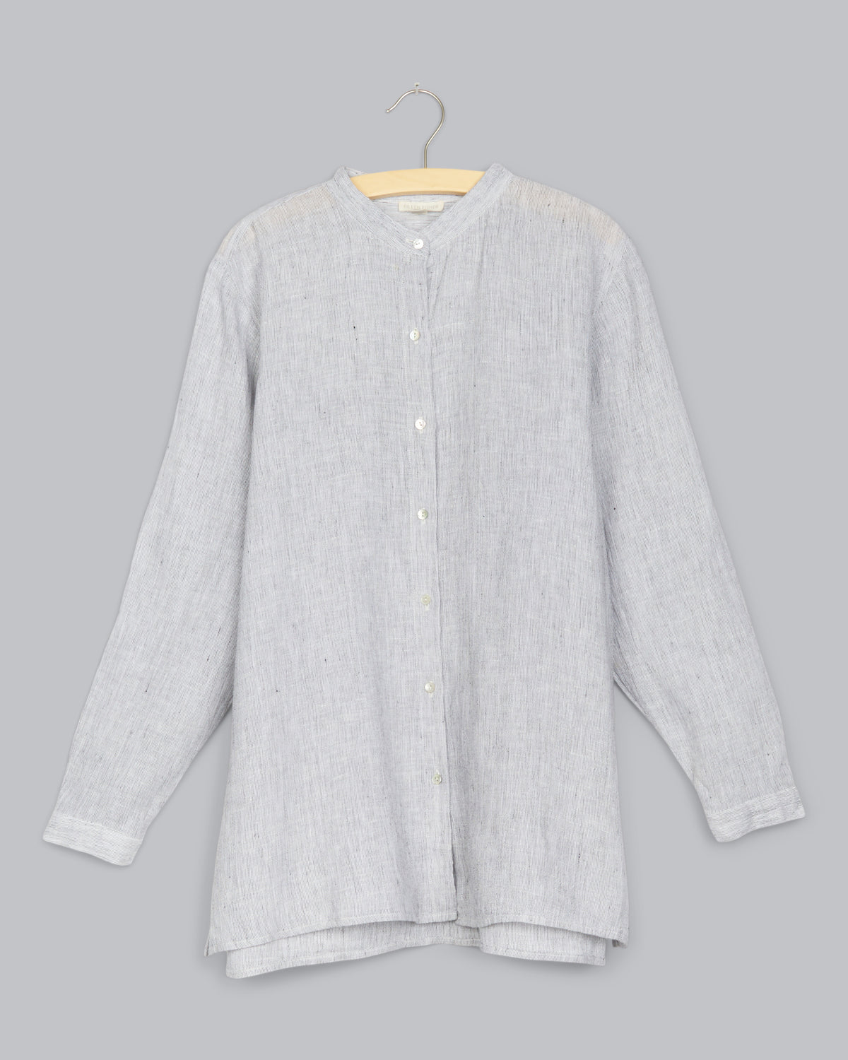 Striped Crinke Organic Linen Shirt